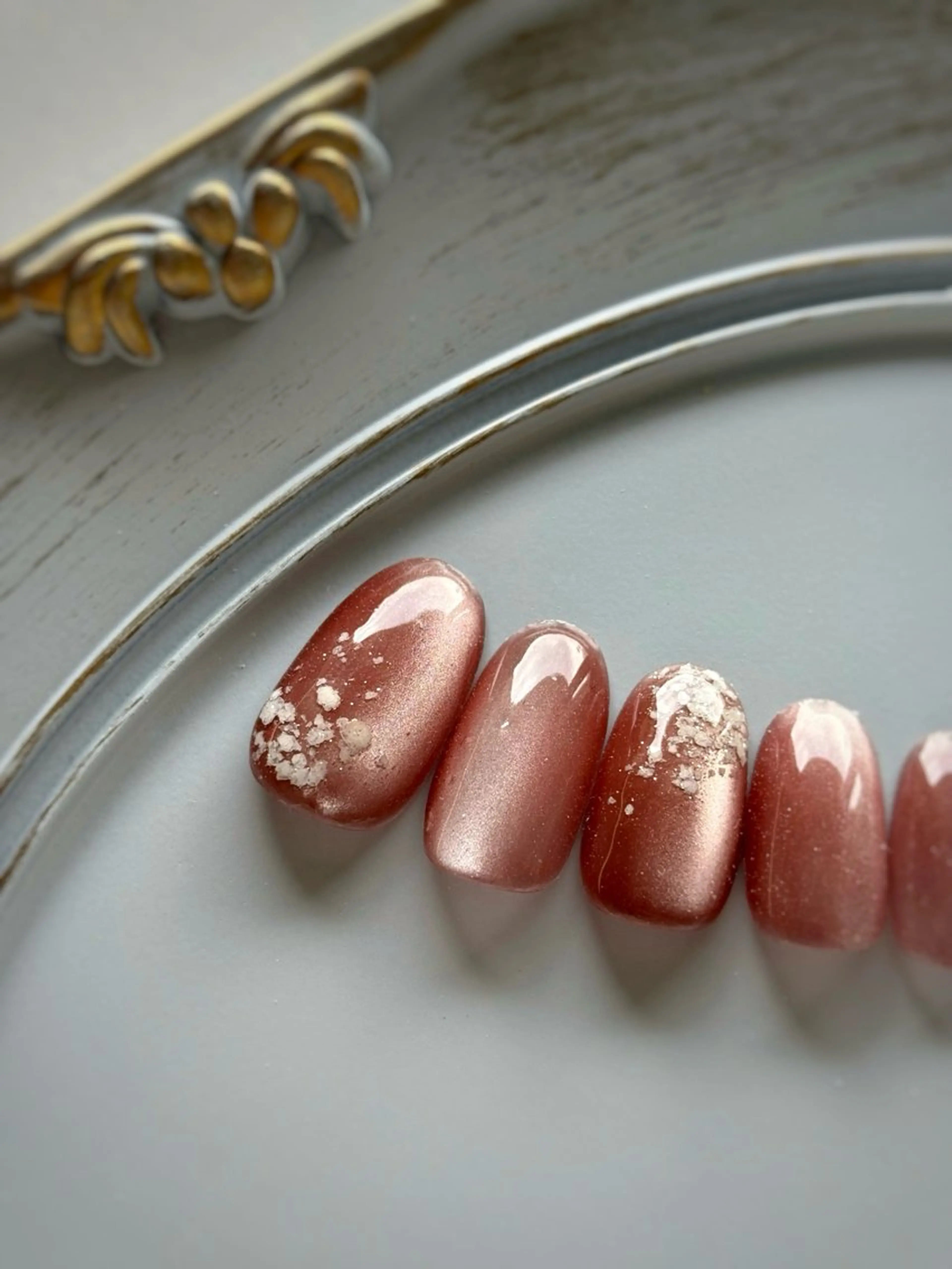 ネイル 桜ネイル マグネットネイル 春ネイル ハンドネイル FIORITURA Maikoのネイルデザイン