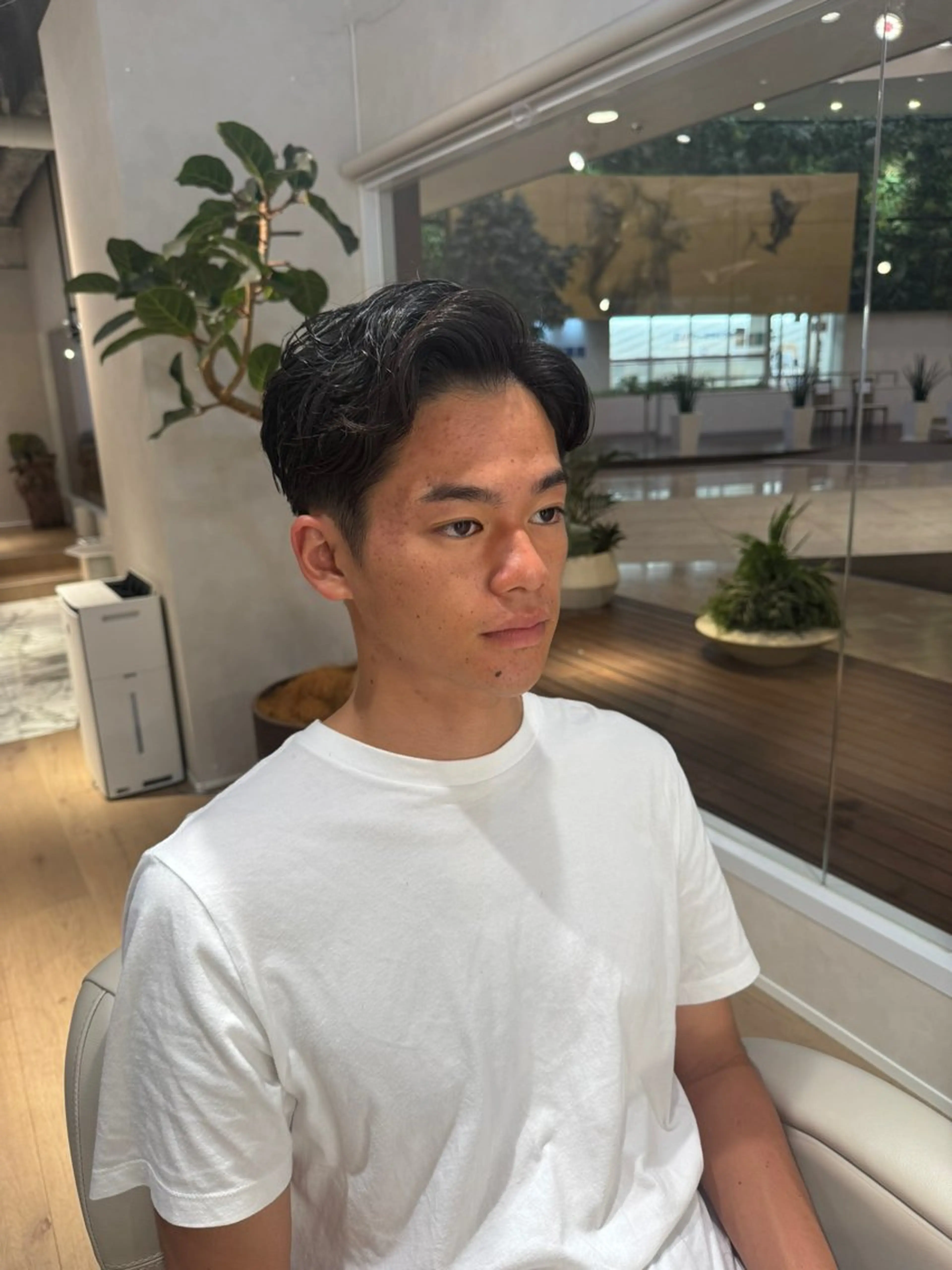 パーマ メンズ カット パーマ 17日空き有り natsumiのヘアスタイル