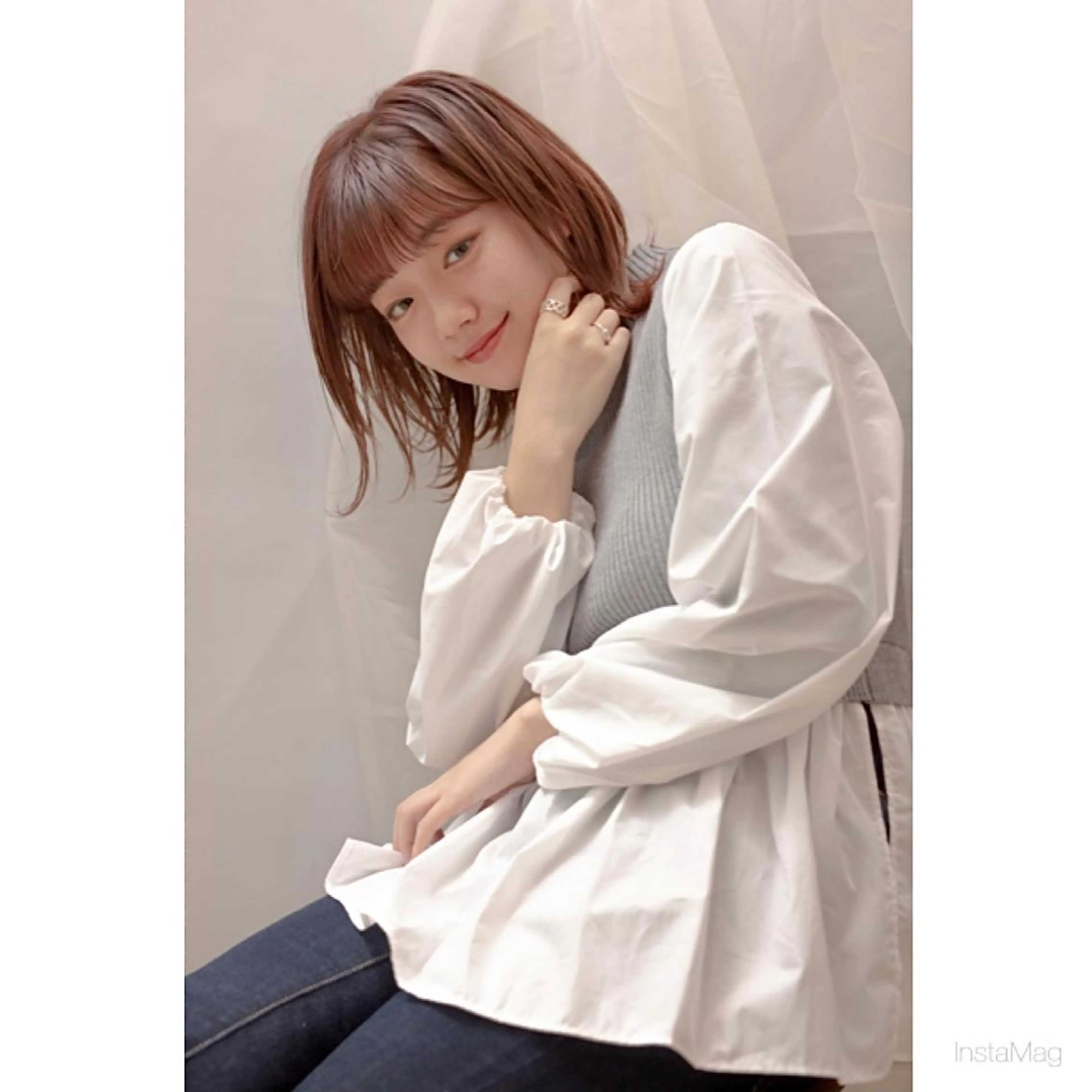 ミディアム ヘッドスパ 岩間 香純のヘアスタイル