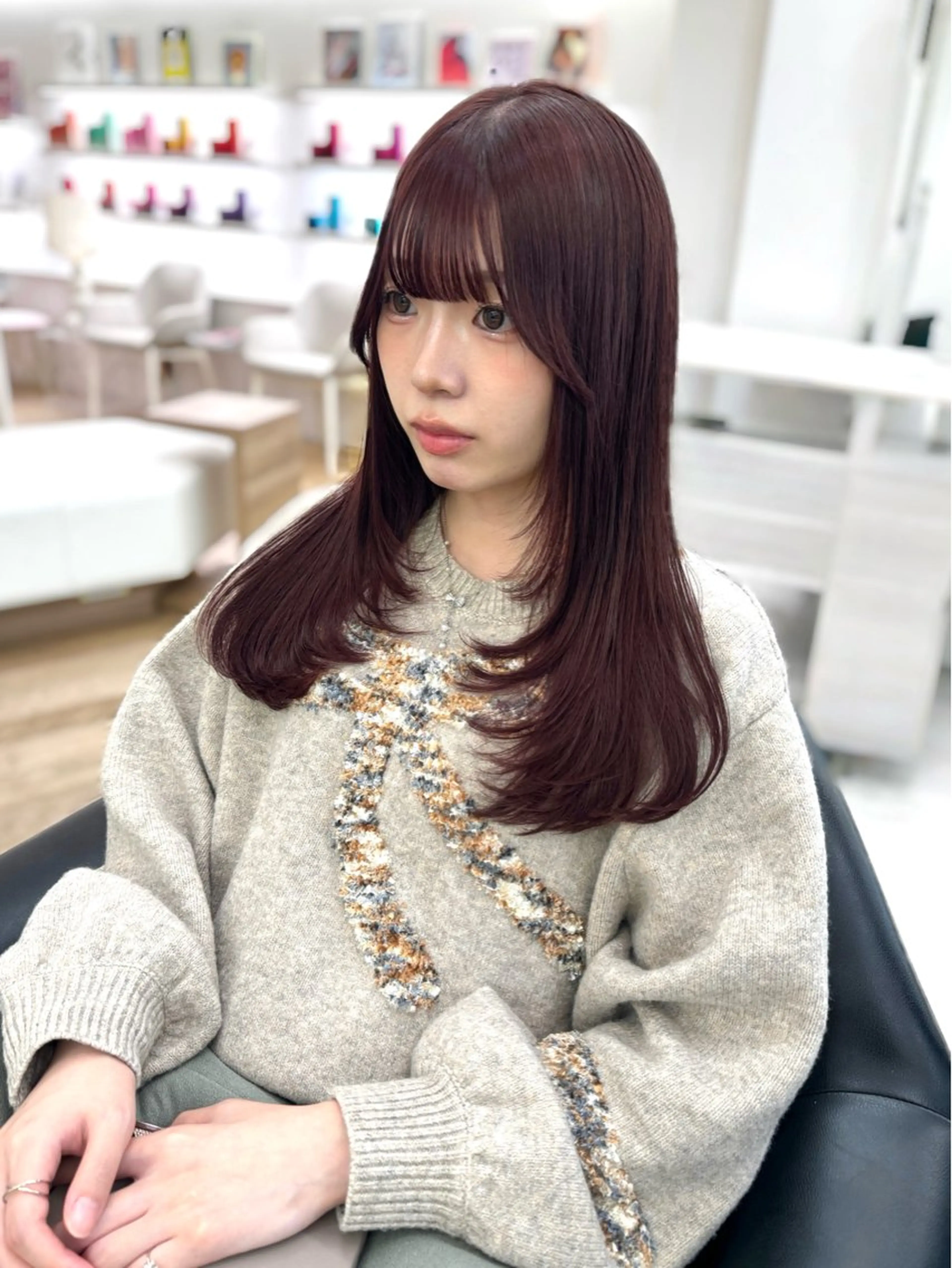 ロング カラー カット ヘアカラー トリートメント ♡ParveMix NANO♡のヘアスタイル