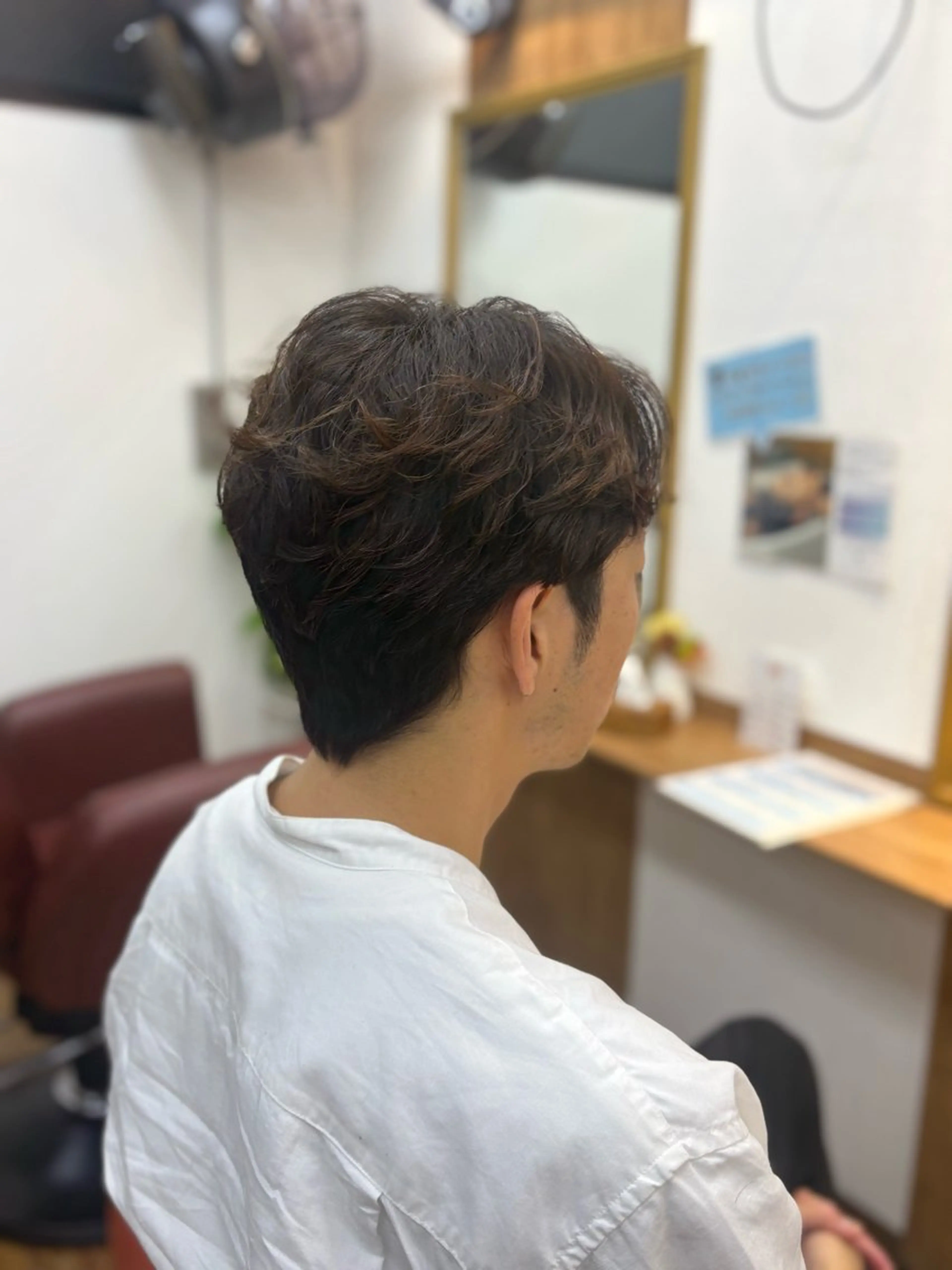 ショート パーマ メンズ メンズパーマ ニュアンスパーマ Liinoアイナ /カットモデル募集中のヘアスタイル