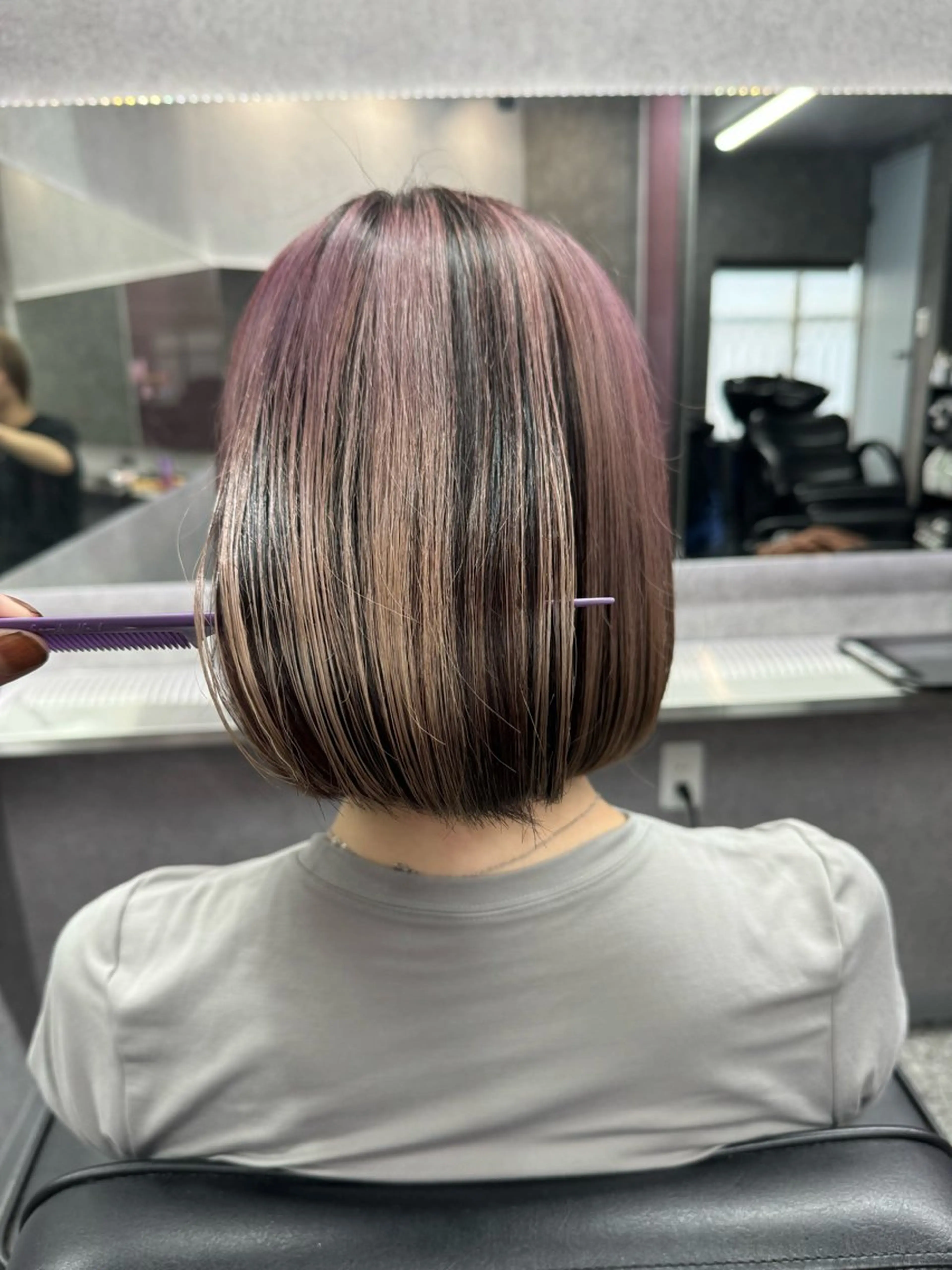 ミディアム レイヤーカット 艶髪/西尾 幸樹のヘアスタイル