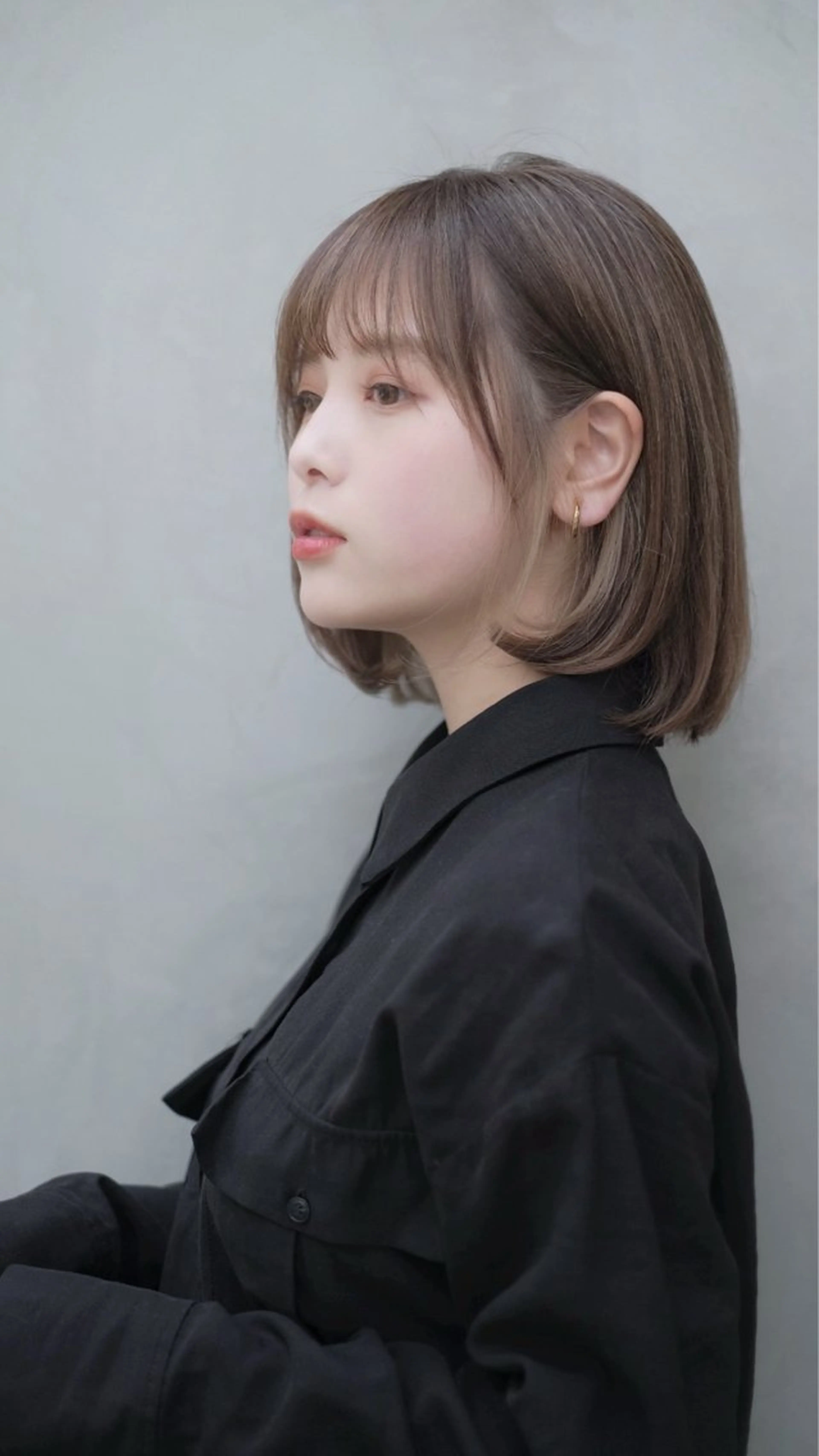 ミディアム ボブ カット ヘアカラー トリートメント 似合わせヘア/ボブ/ ミディアム/Takaのヘアスタイル