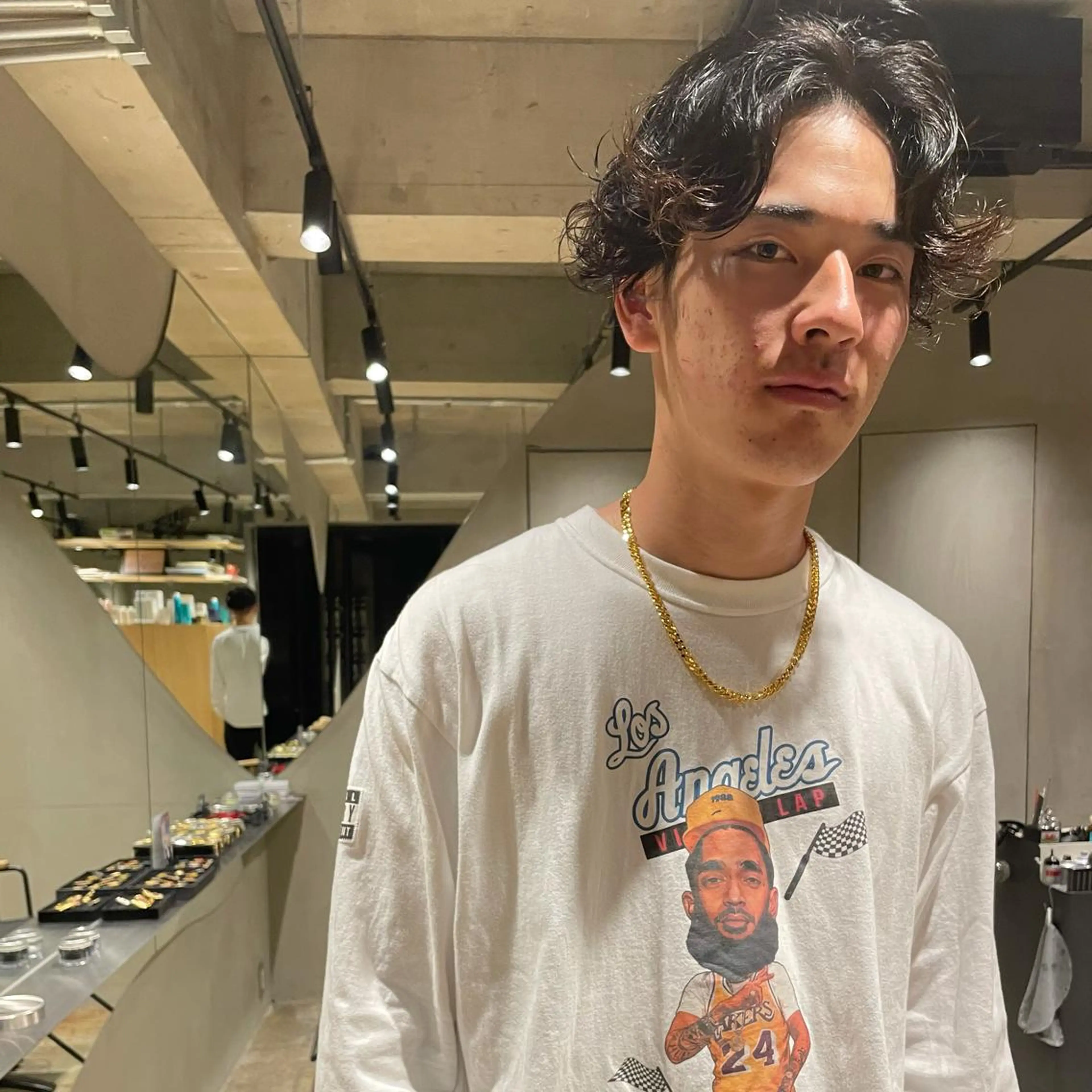 パーマ メンズ ショートボブ メンズブリーチ メンズデザインカット フェードカット メンズハイライト カット パーマ 🌈圧倒的デザイン パーマ　関和希のヘアスタイル