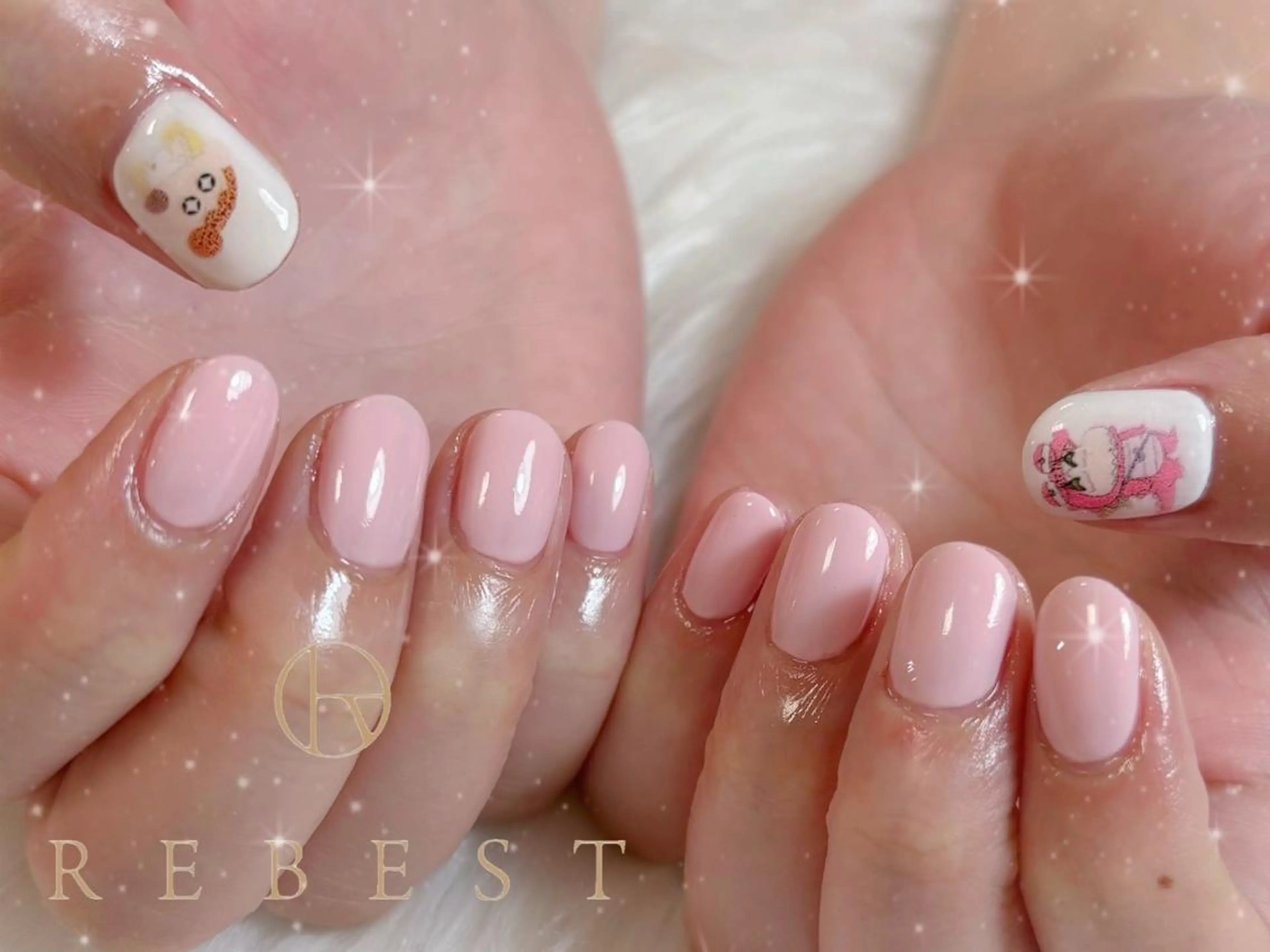 ネイル ❤️💛REBEST 京橋　nailのネイルデザイン