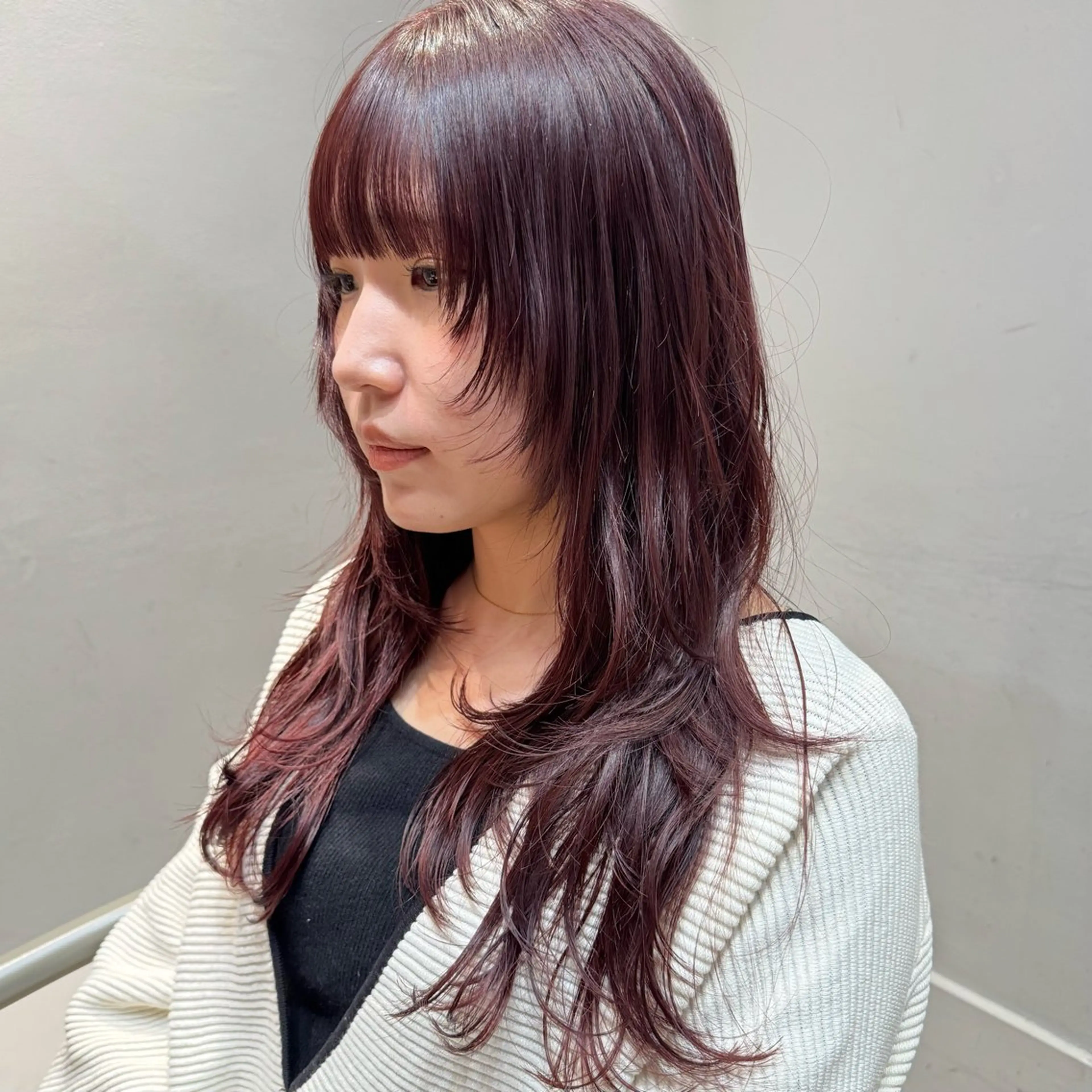 セミロング カラー 🌿レイヤーボブ/パ ーマ🌿　木梨健太のヘアスタイル