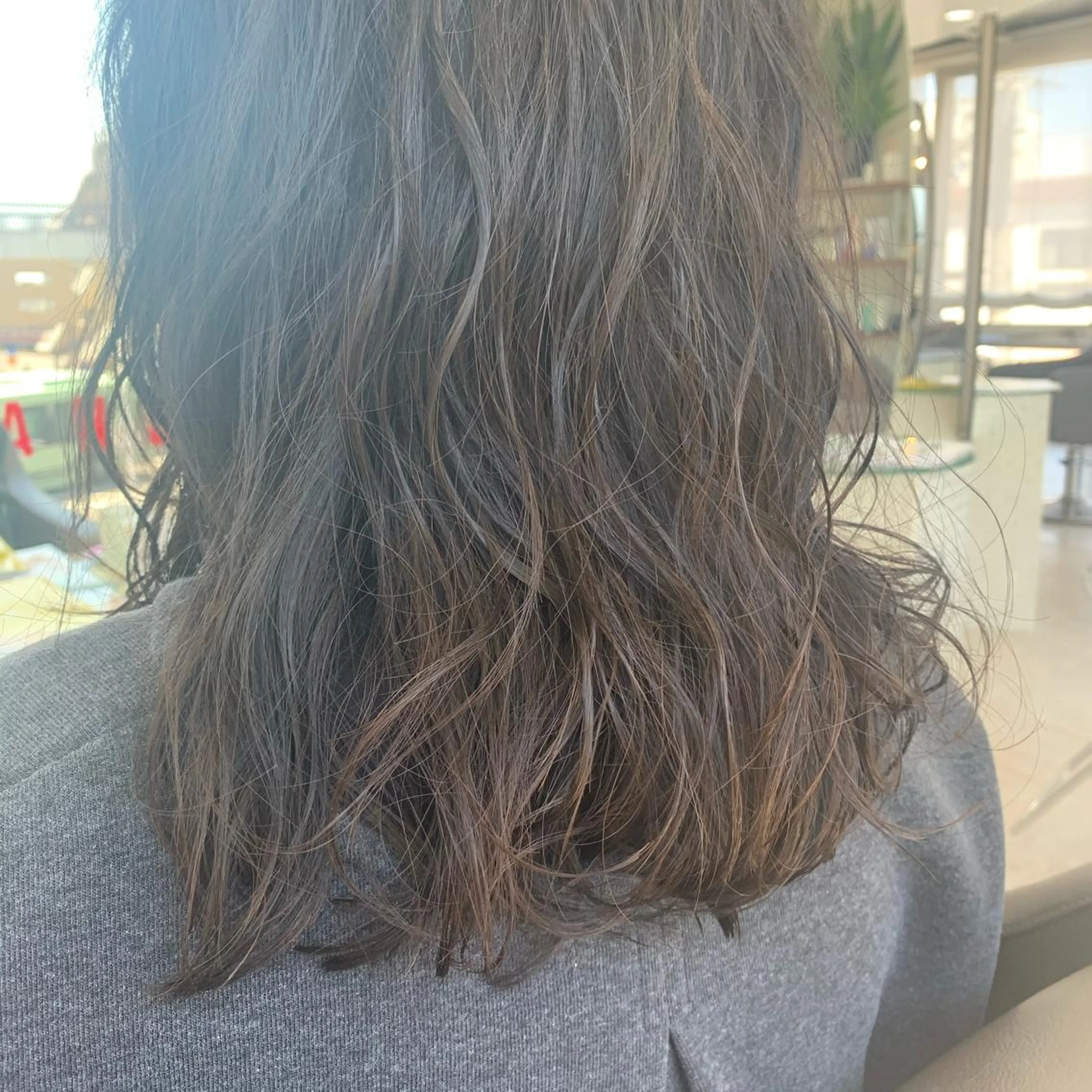 ミディアム パーマ ハッシュカット/四条 烏丸/寺本弘樹のヘアスタイル