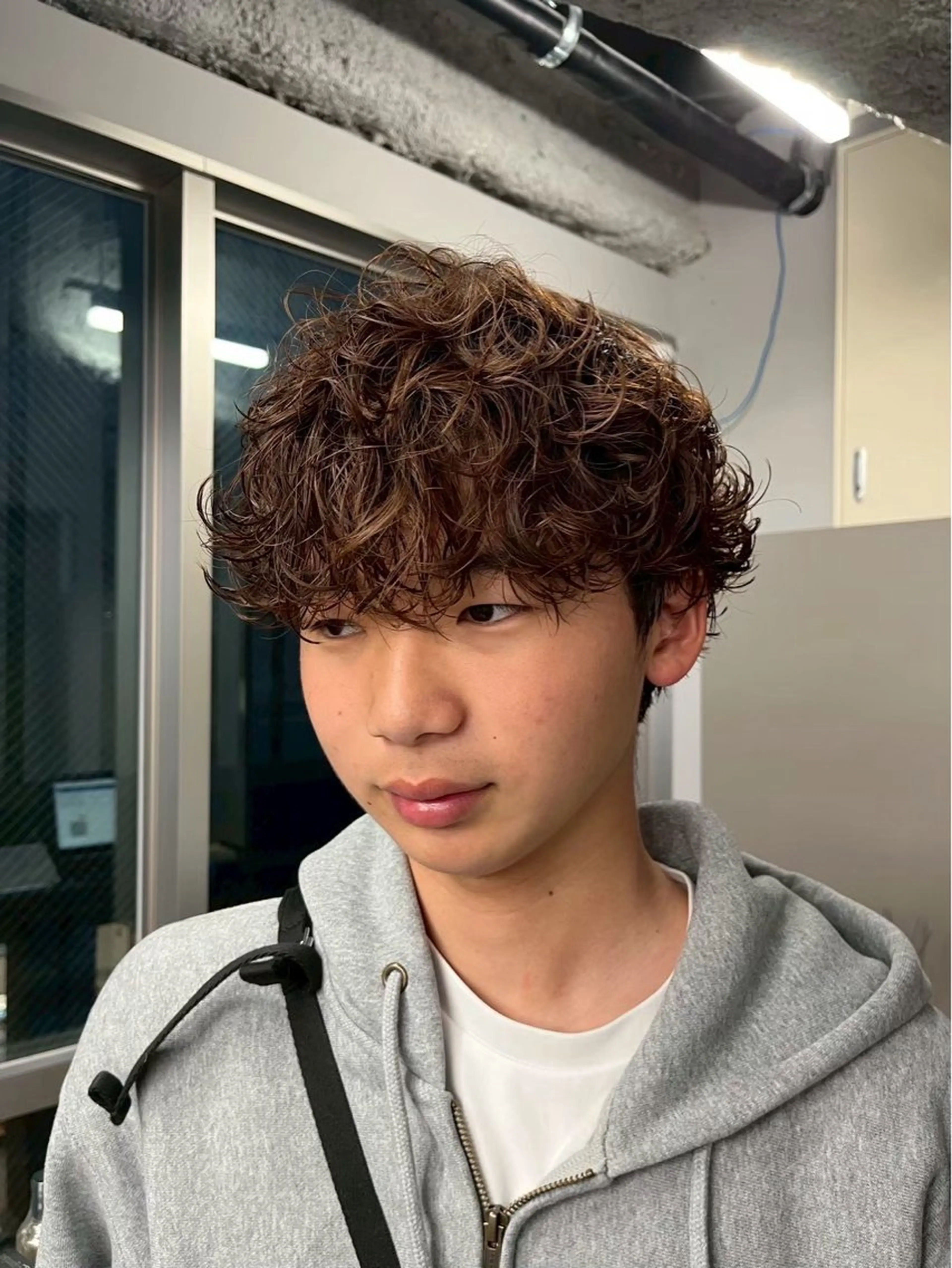 ショート パーマ メンズ カット パーマ メンズ特化/韓国風 ニュアンス/ときなのヘアスタイル