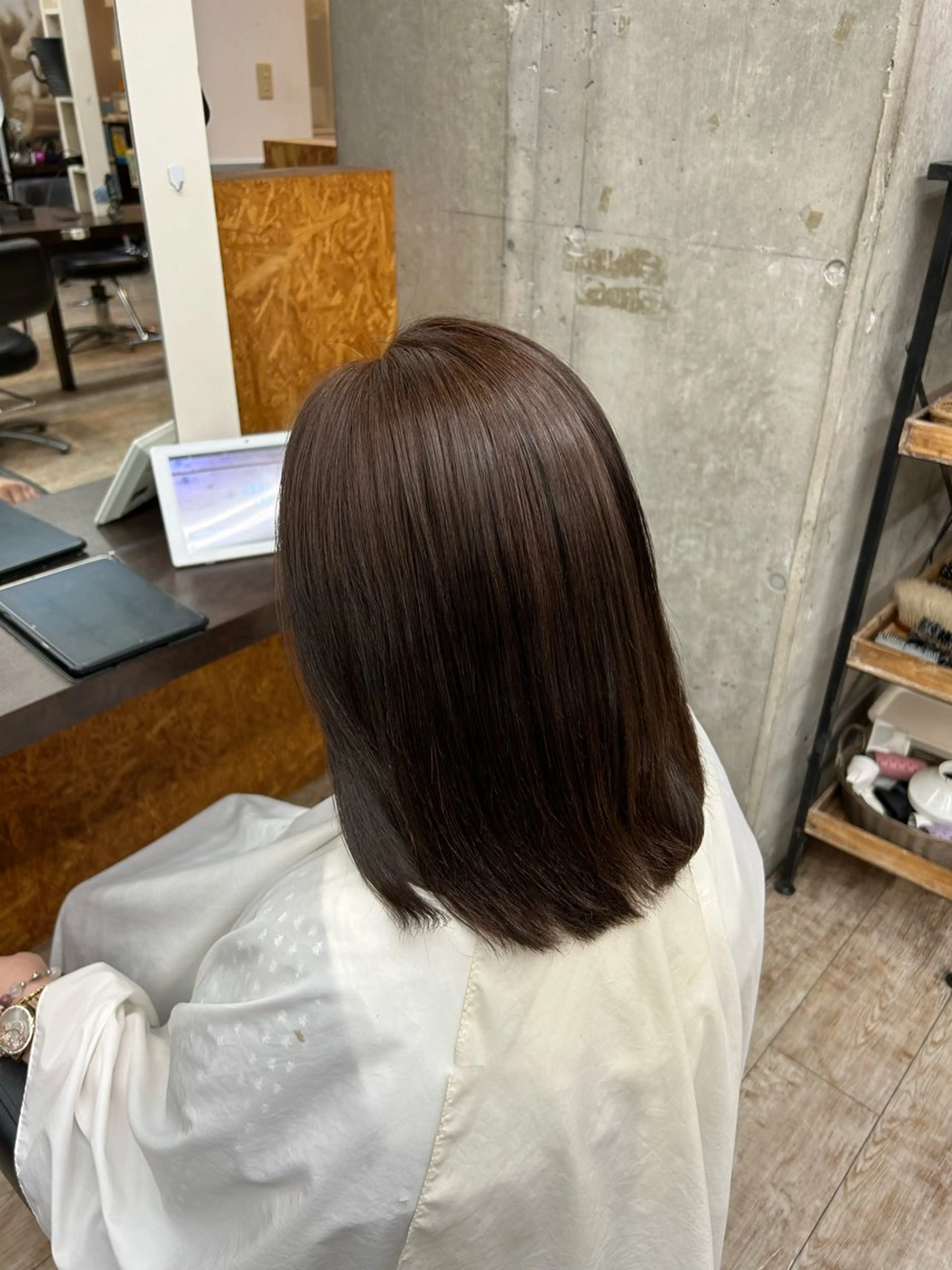 ミディアム ヘアカラー 桜井晶/ Blossom大山店のヘアスタイル