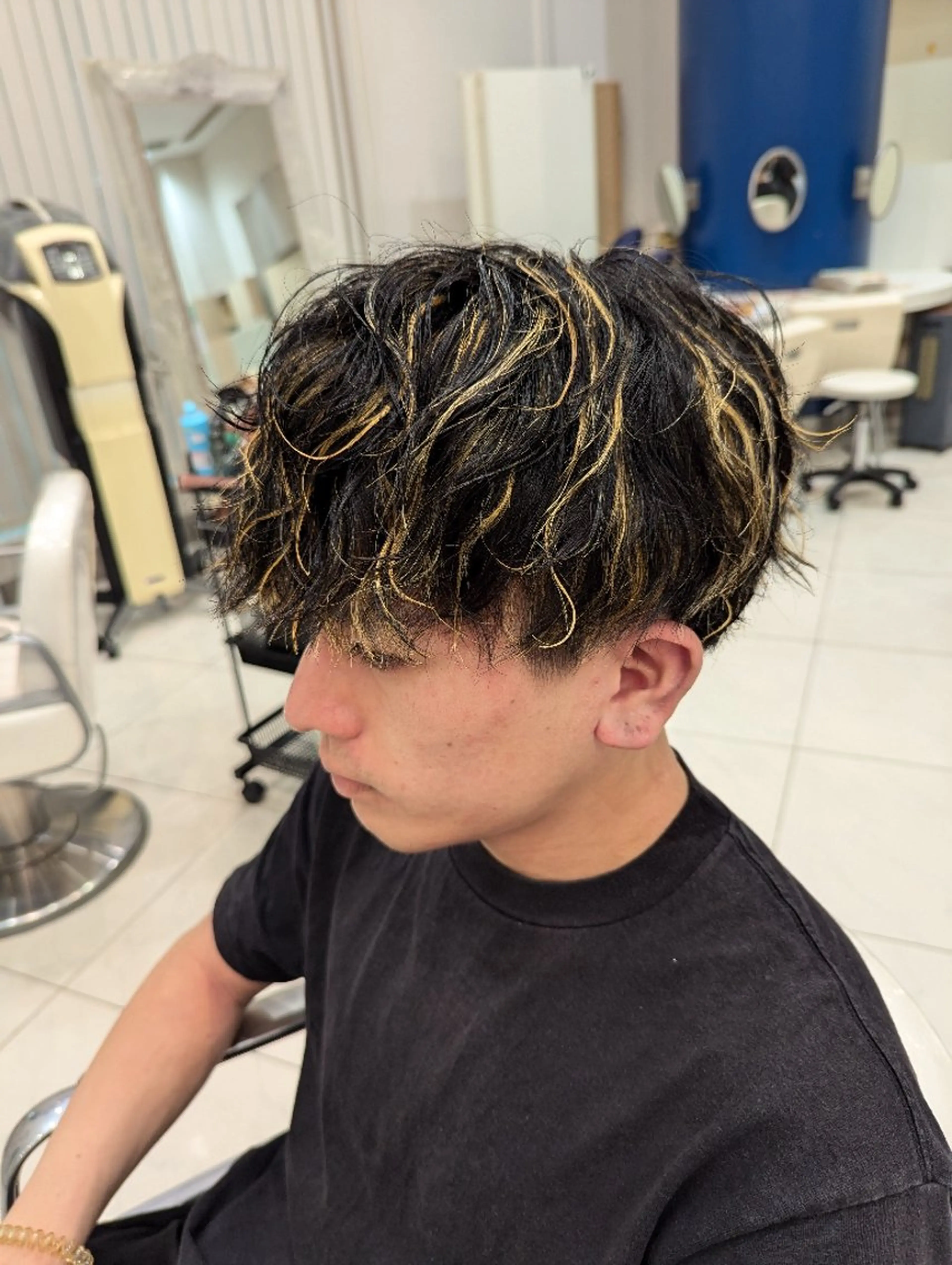 パーマ ショート メンズ 髪質改善 カミムラのヘアスタイル