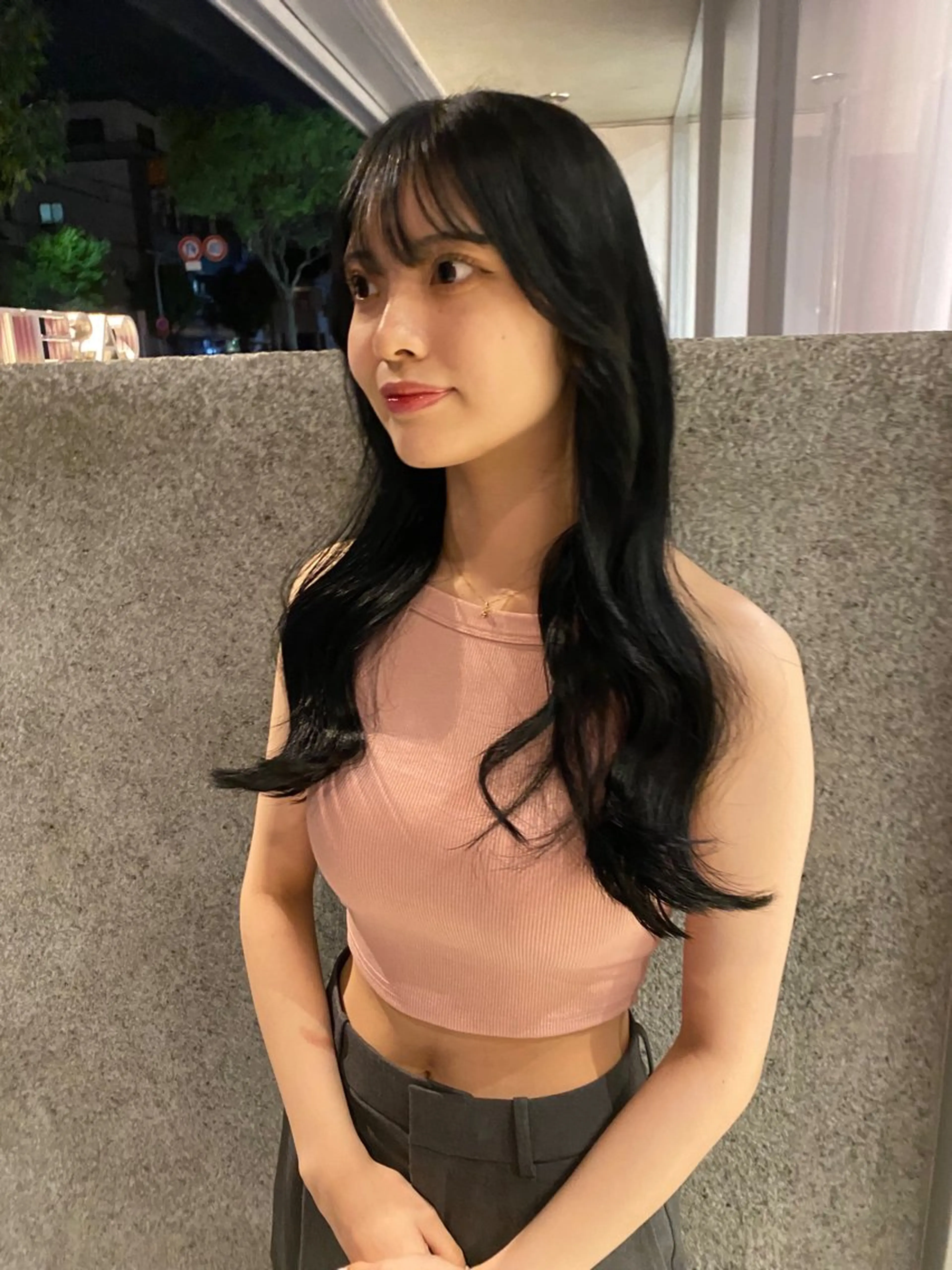 ロング レイヤーカット/ ダブルカラーサクライのヘアスタイル