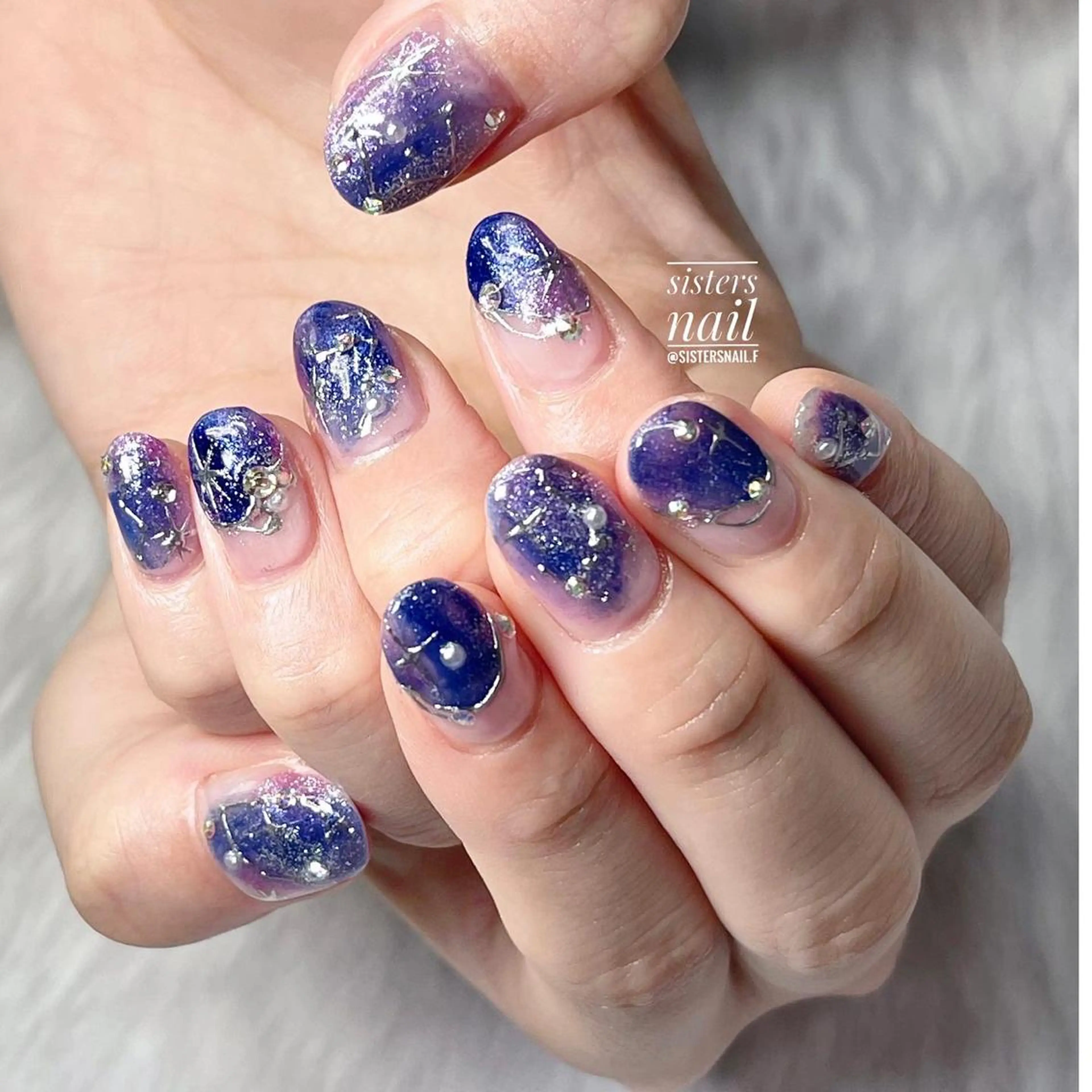 ネイル アートネイル ニュアンスネイル sisters nail.fのネイルデザイン