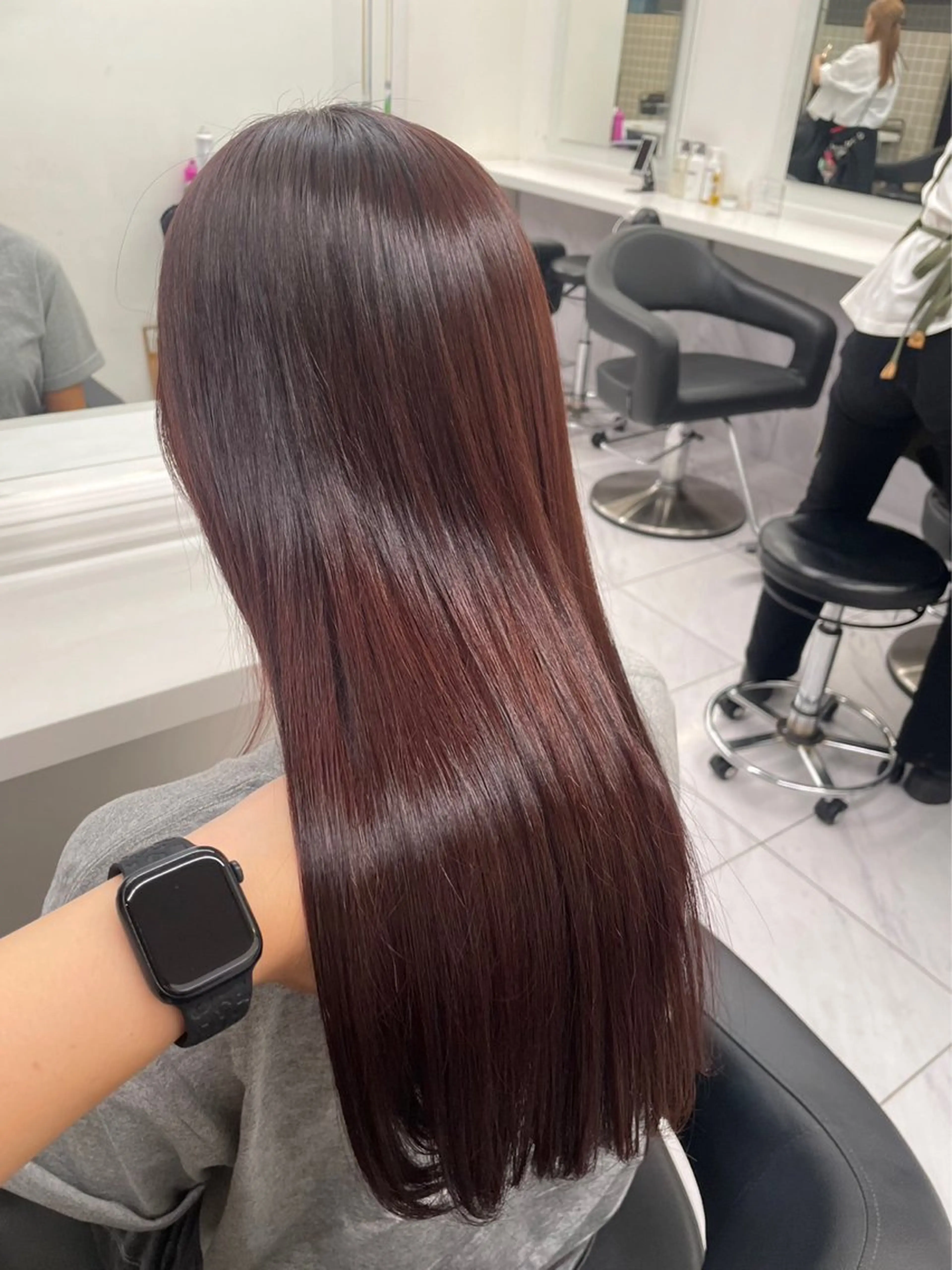 ロング カラー パーマ ヘアアレンジ メンズ キッズ 韓国系🇰🇷🩶 艶暗髪/MEIのヘアスタイル