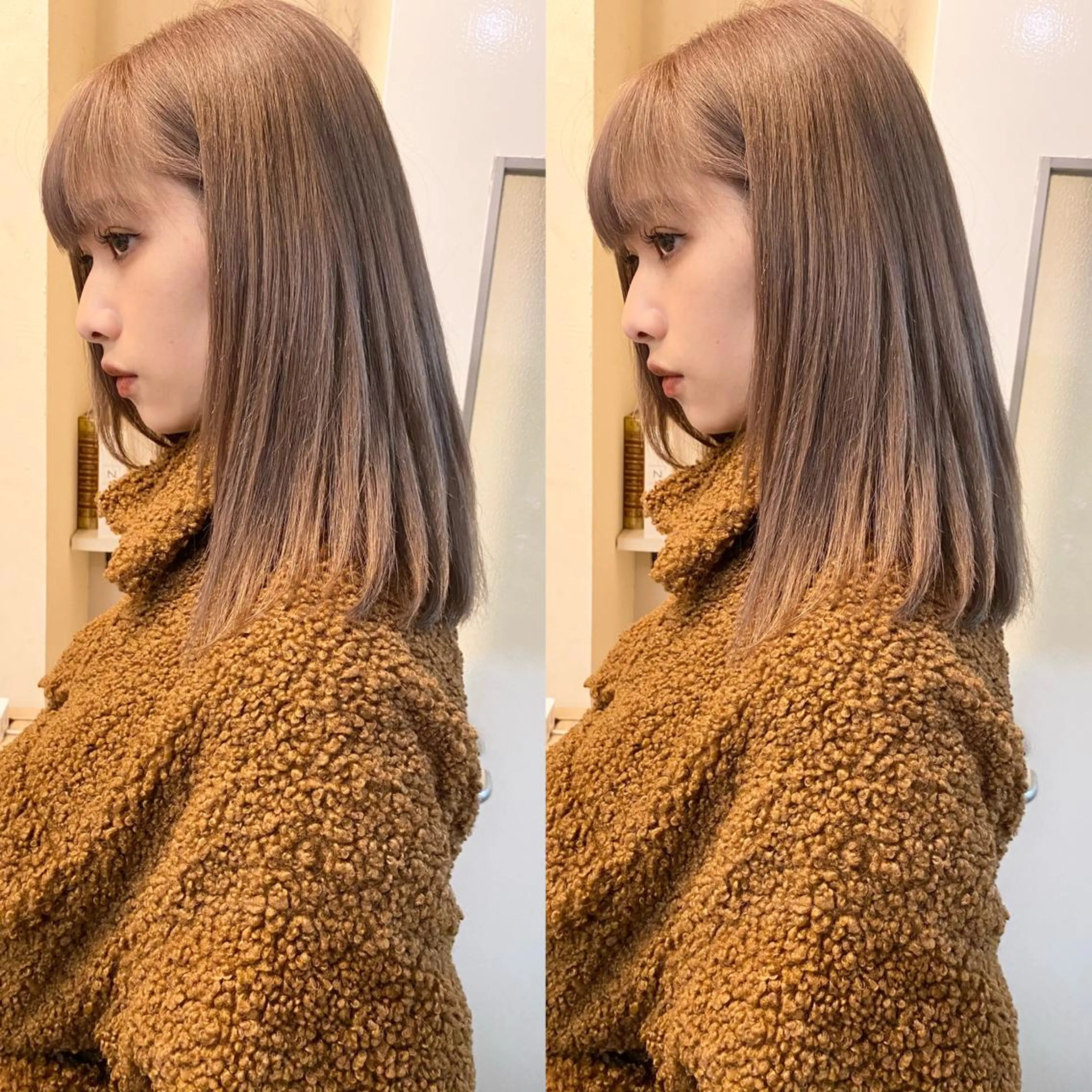 ミディアム カラー ⭐️横浜ブリーチ特化 美容師　堤涼⭐️のヘアスタイル