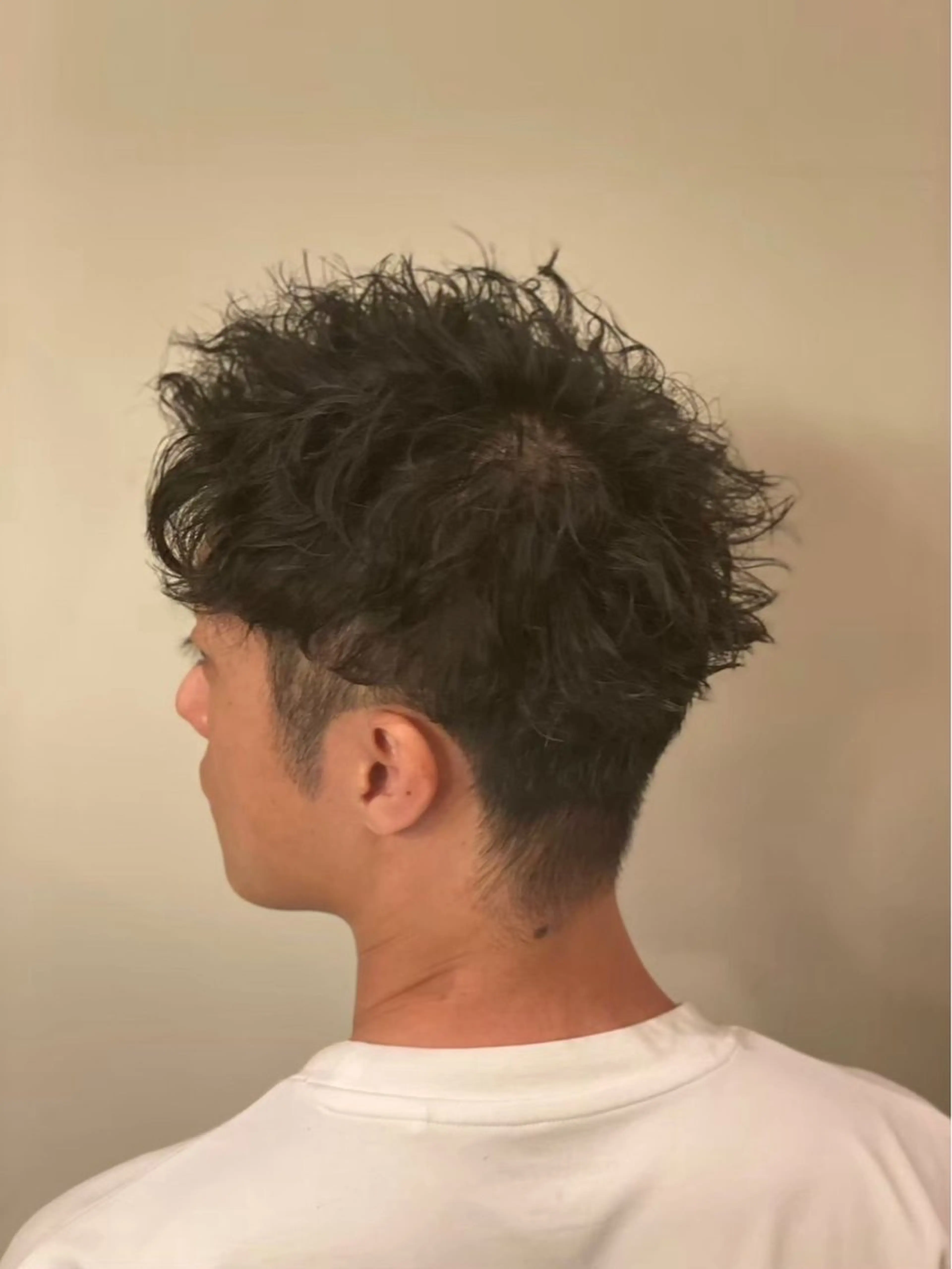 ミディアム カラー パーマ 水野 華のヘアスタイル