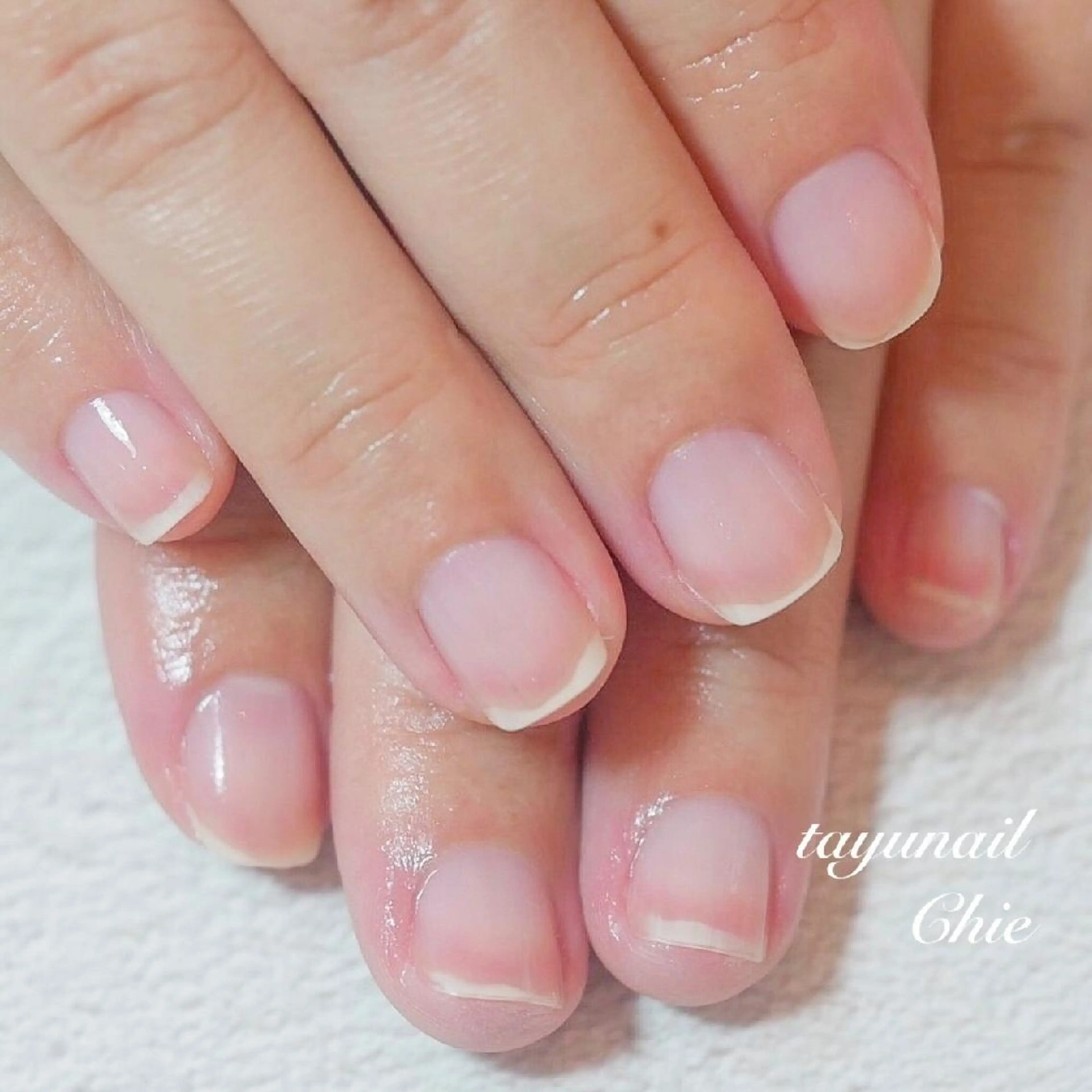 ネイル ブルー ジェルネイル パラジェル 春ネイル ネイルサロン 【たゆnail】のネイルデザイン
