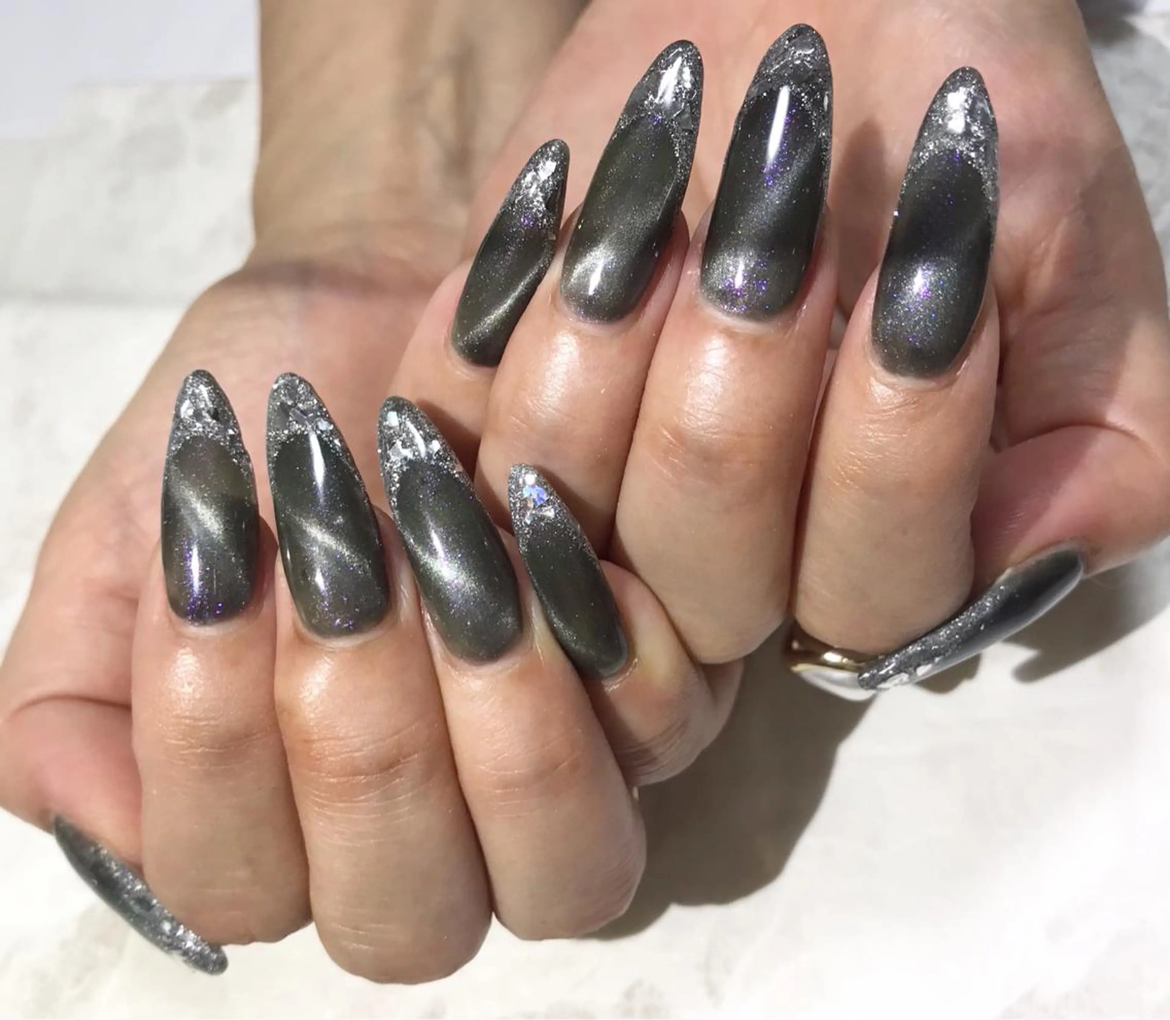ネイル フットネイル フレンチネイル ガラスフレンチ ニュアンスネイル シンプルネイル nail fufla ♡yamane♡のネイルデザイン