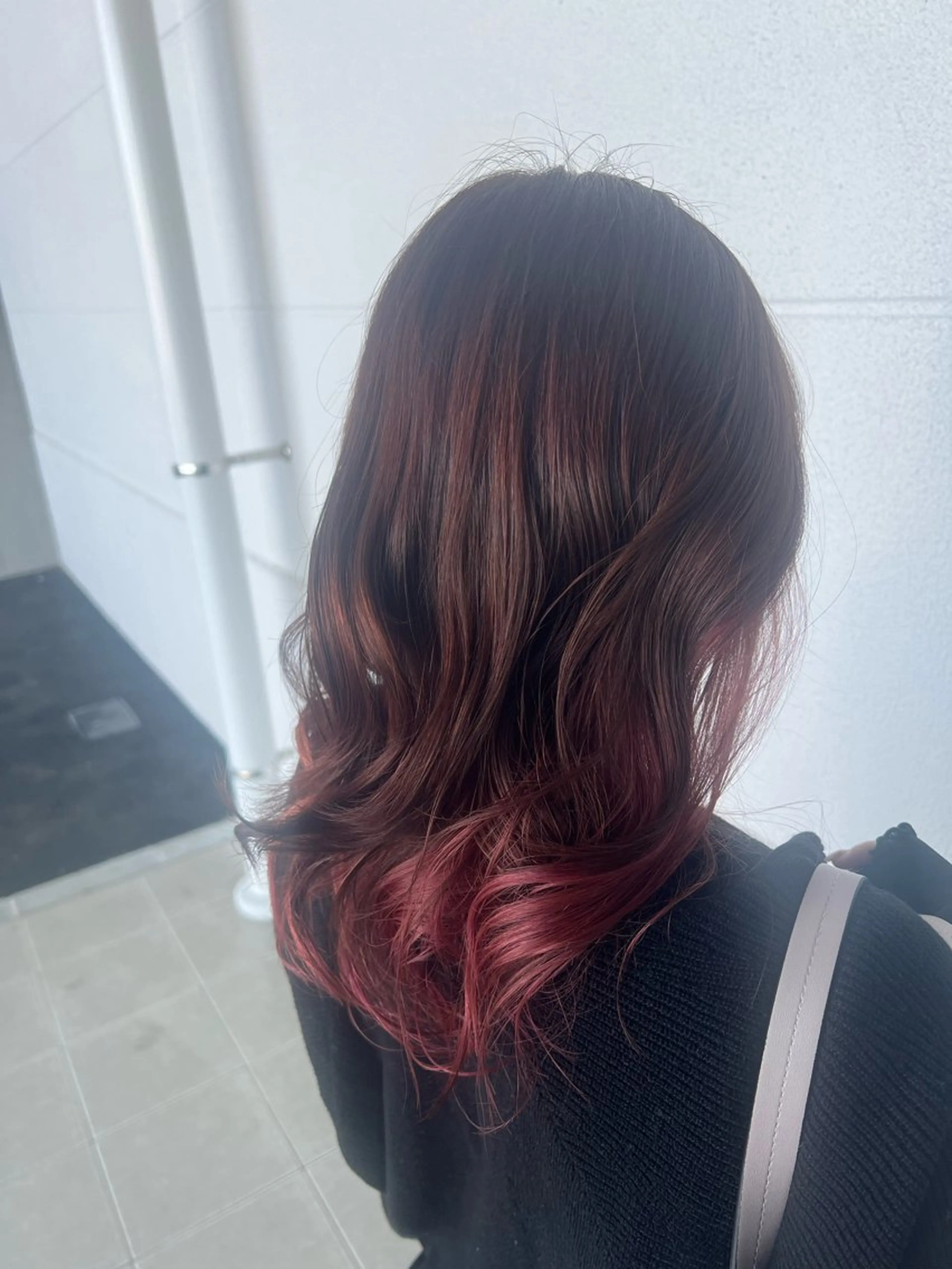 ミディアム ヘアカラー ヘアケアソムリエ MIKUのヘアスタイル