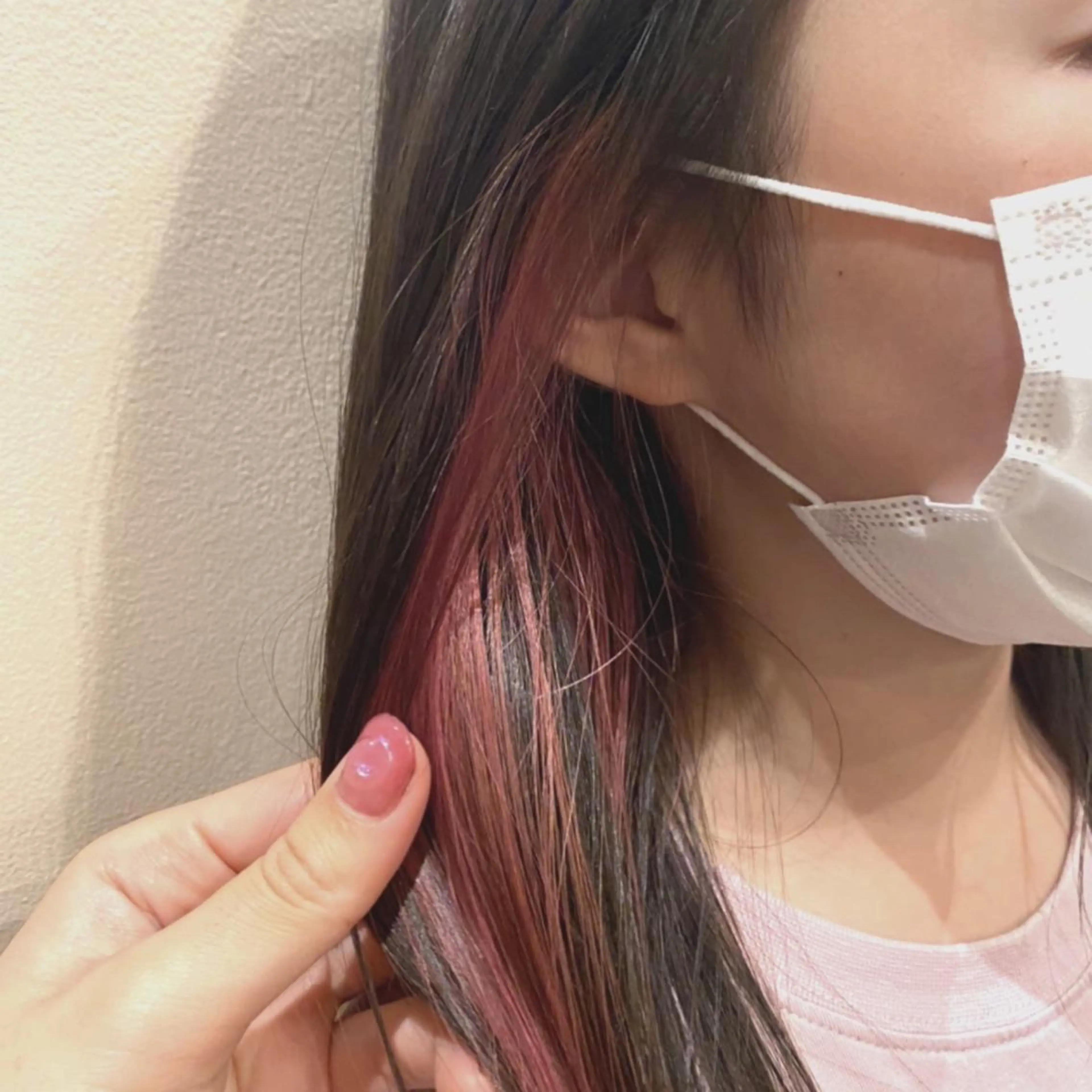 セミロング 田中 恭子のヘアスタイル