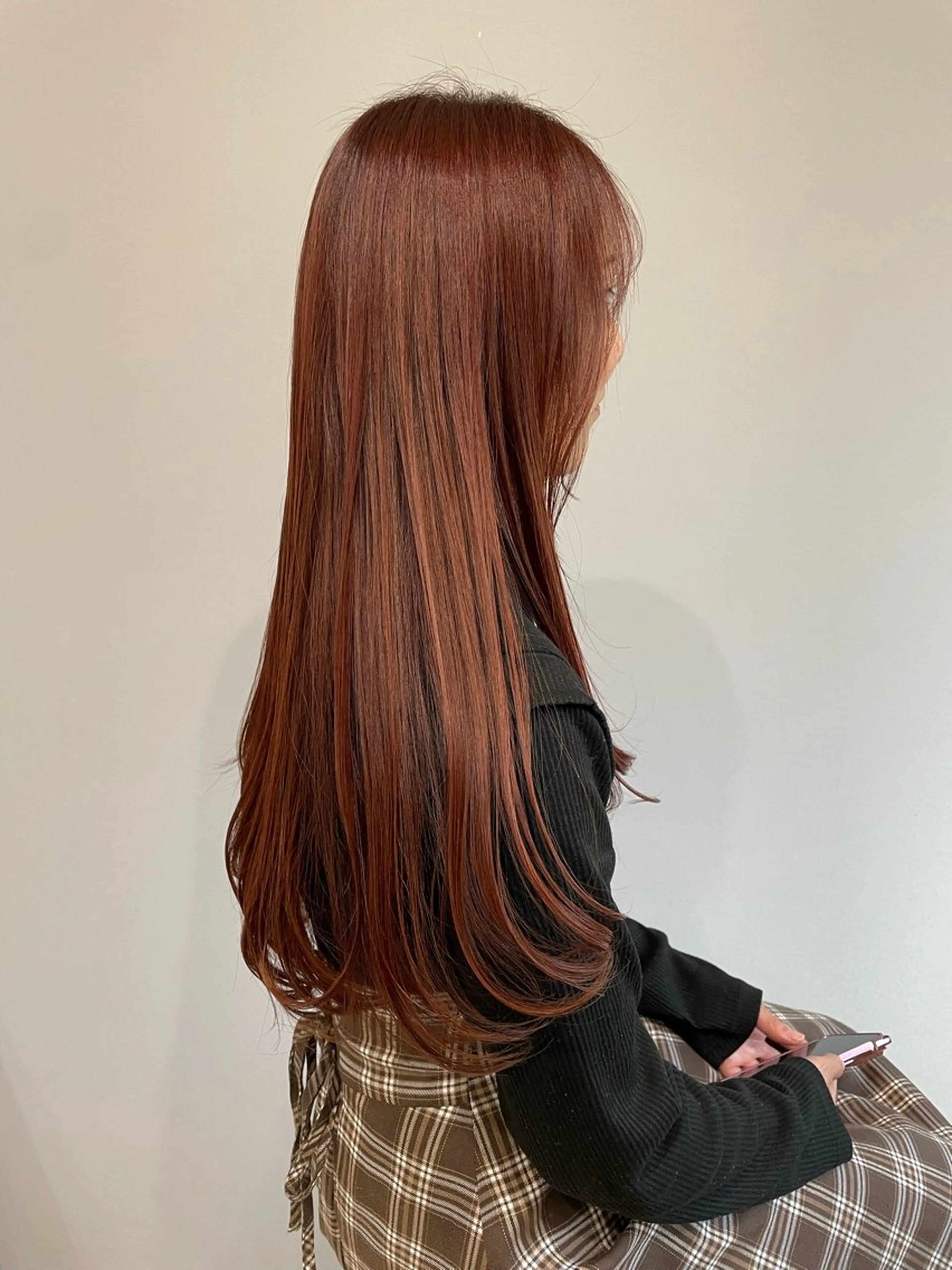 ロング カラー ヘアカラー トリートメント 今雪 聡美のヘアスタイル