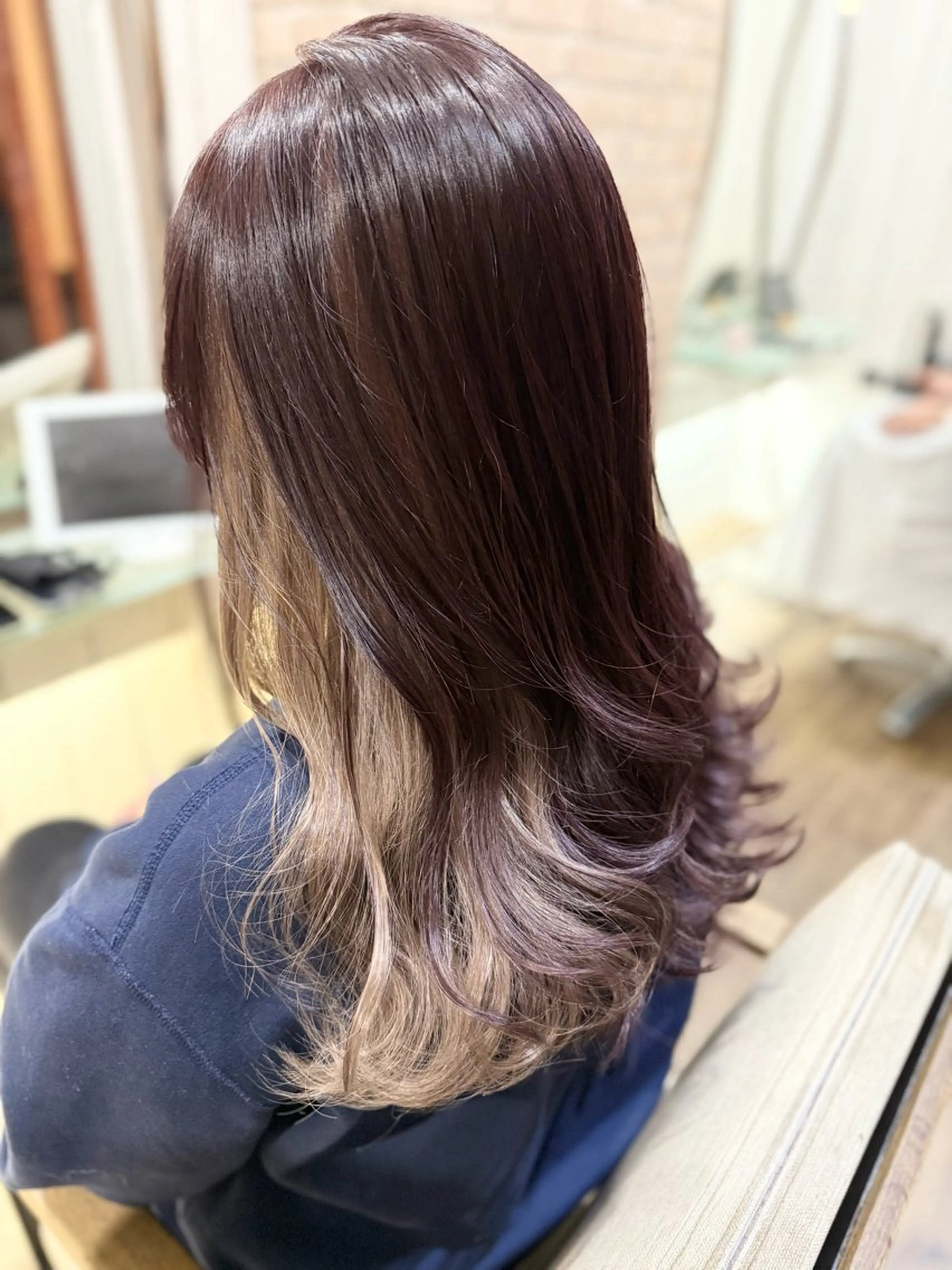 セミロング カラー パーマ ヘアアレンジ ベージュカラー インナーカラー ホワイトベージュ RecheRche【池袋】所属・👑指名率No.1 👑坂口飛翔のヘアスタイル