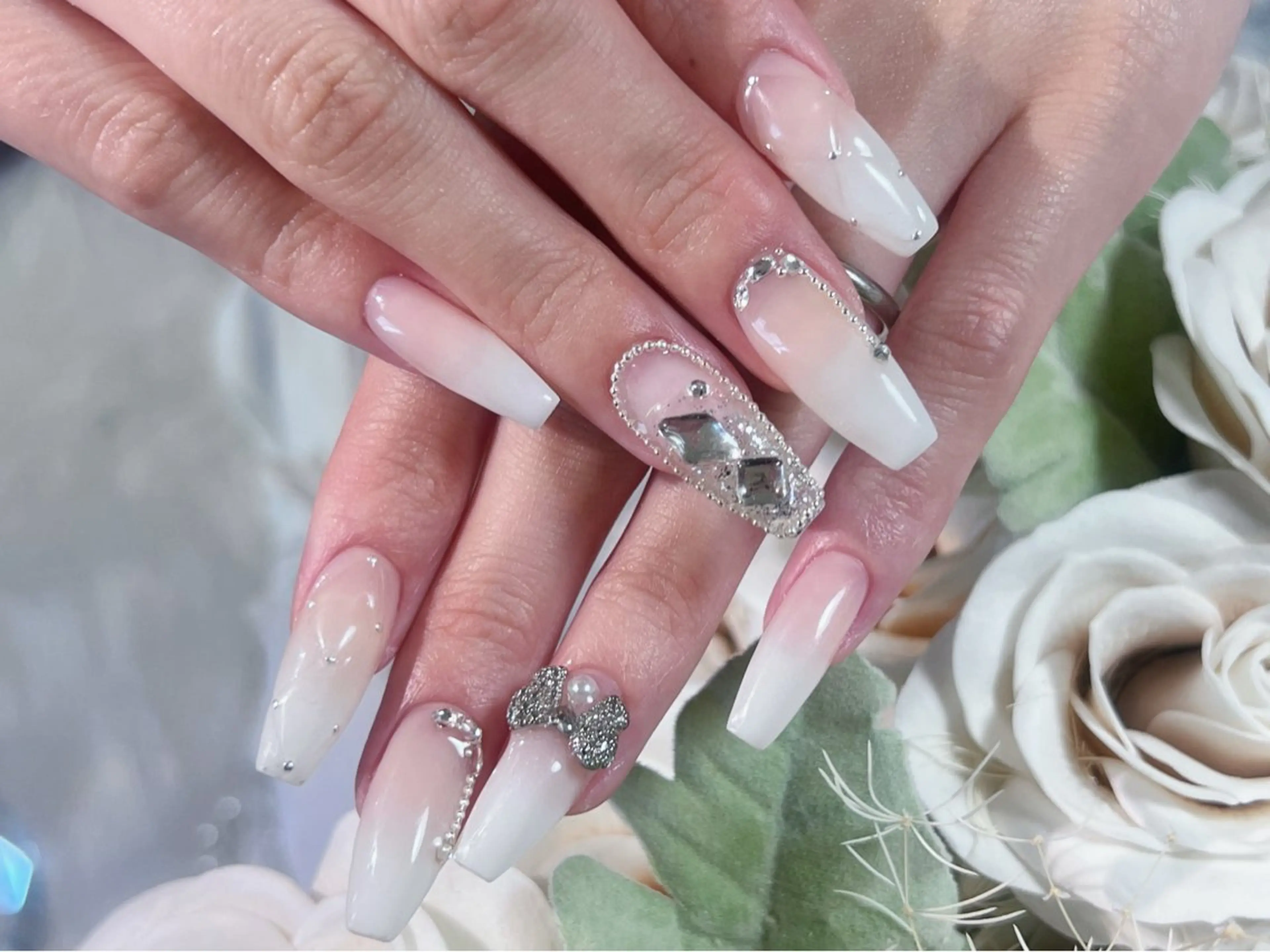 ネイル ロングネイル 持ち込み スカルプネイル ハンドネイル Painty所属・Painty nailのネイルデザイン