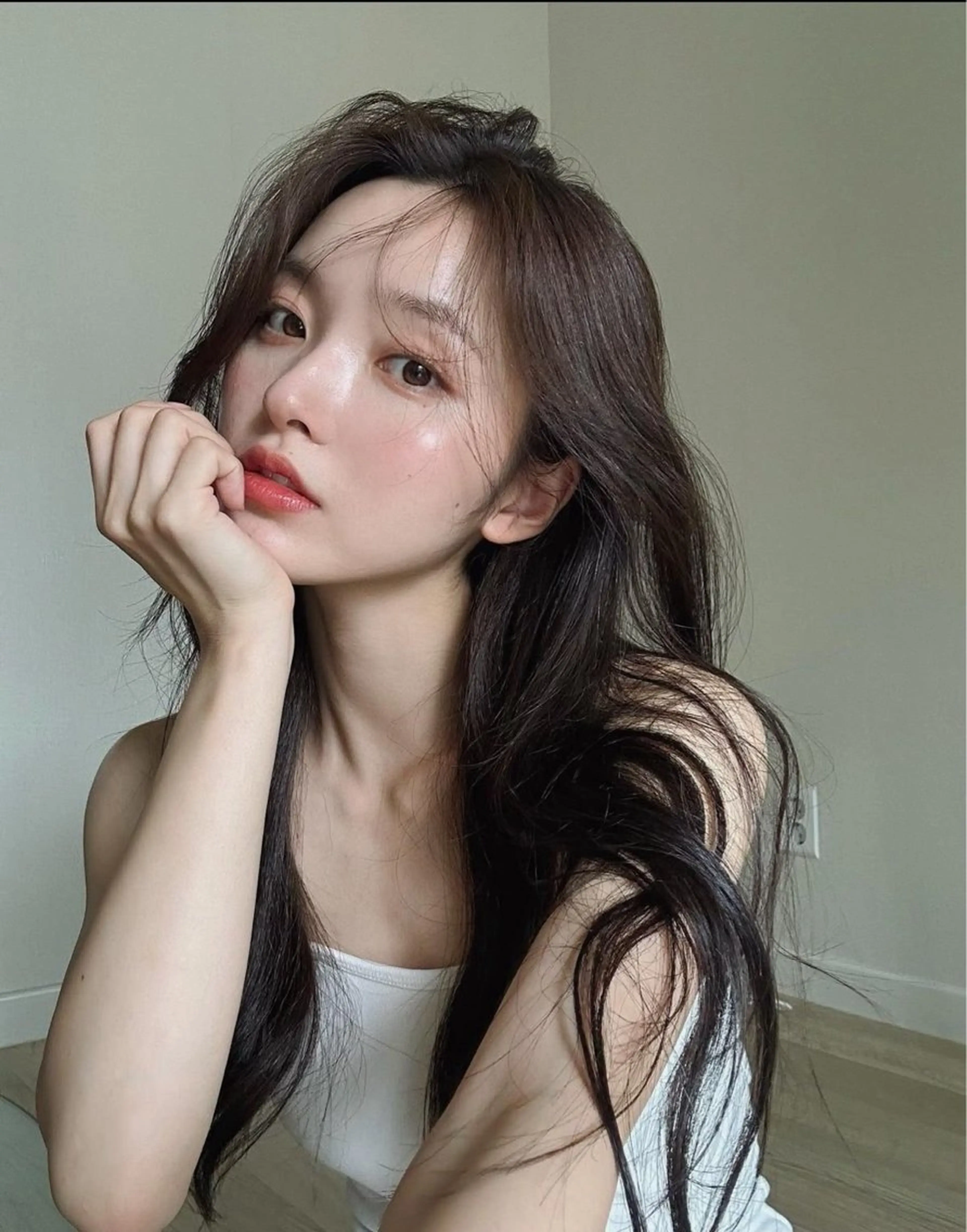 ロング パーマ 韓国風ヘア デジタルパーマ 韓国風パーマ/ヘア セット/店長みづきのヘアスタイル