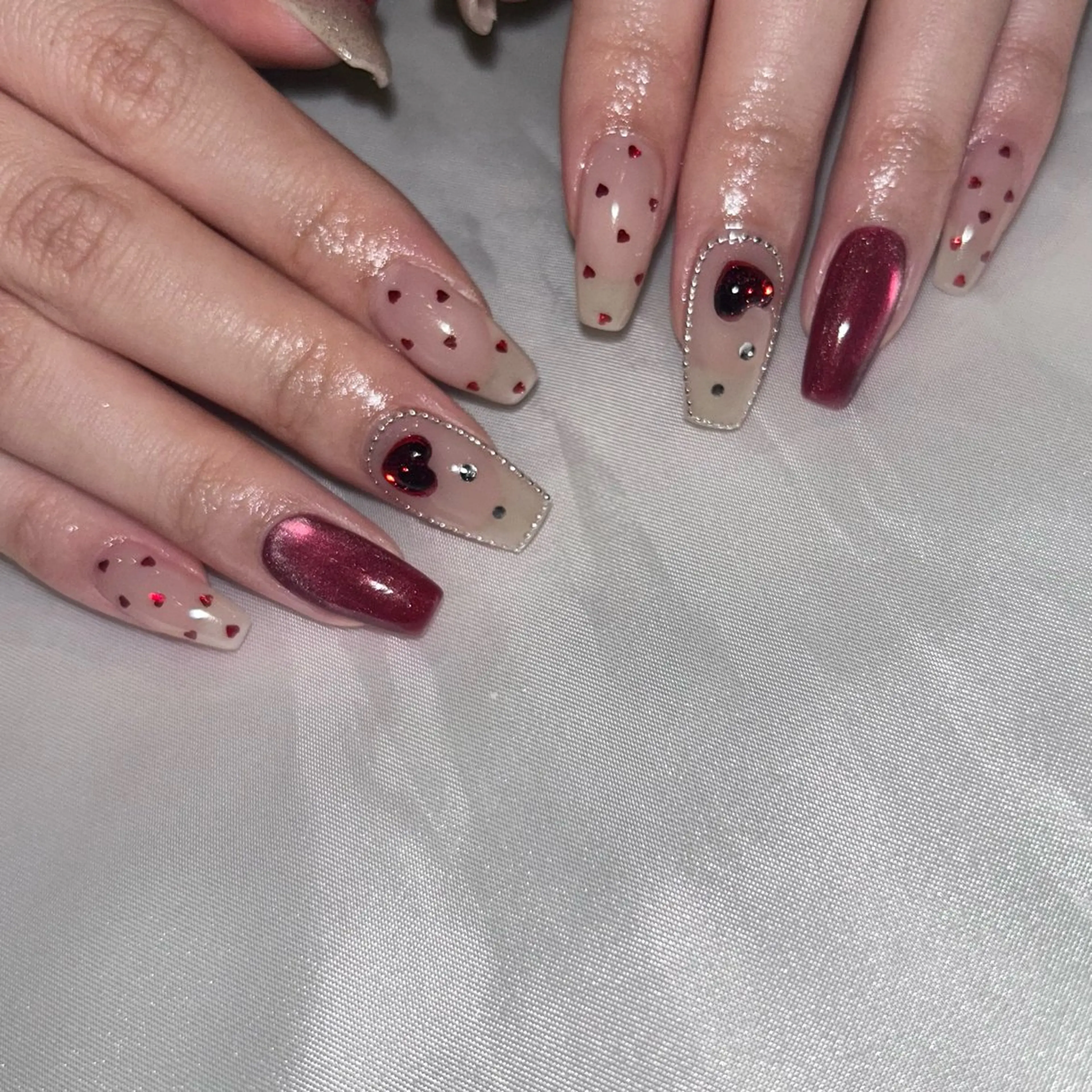 ネイル ハンドネイル パラあり！フィルイン 美フォルムのネイルデザイン