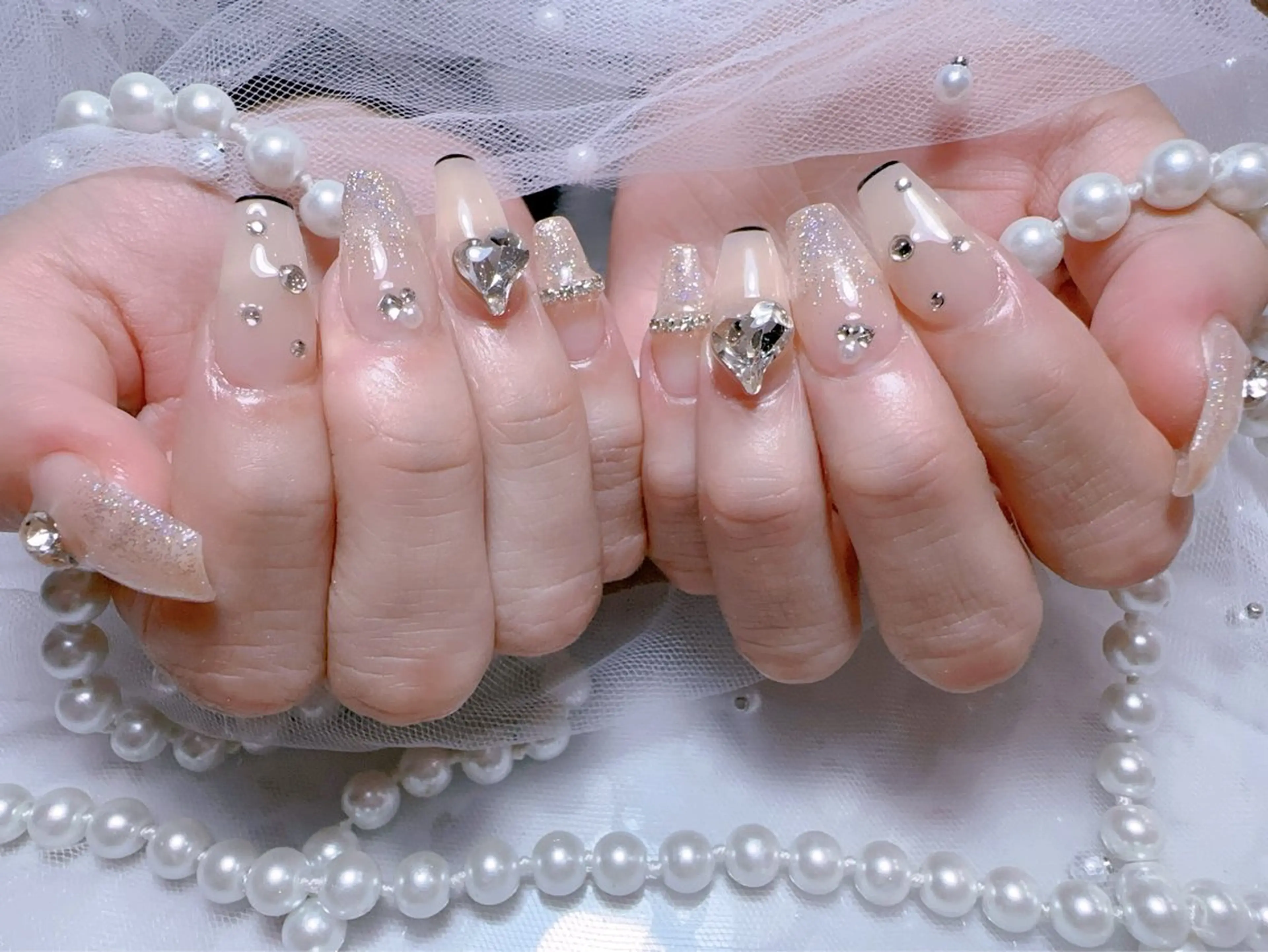 ネイル 長さ出し 持ち込み ネイルチップ ハンドネイル You&Me Miyuのネイルデザイン