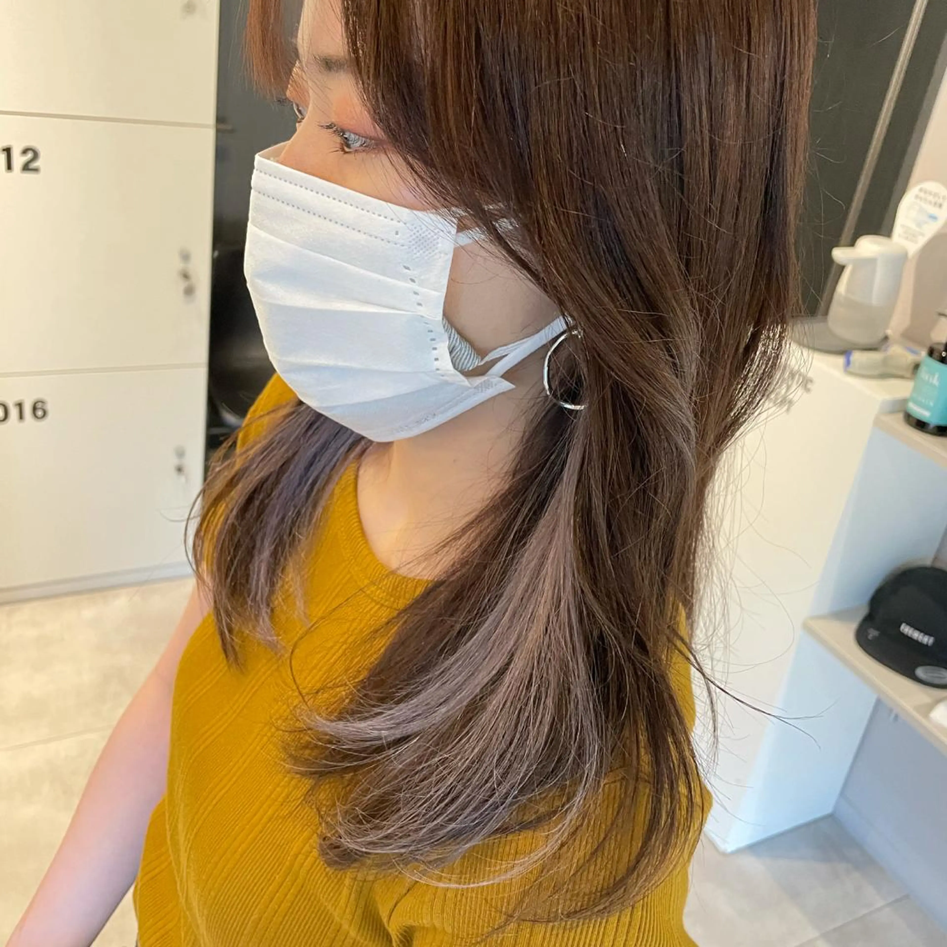 ミディアム カラー ヘアカラー トリートメント AMATELAS zero所属・レイヤー×髪質改善 ×透明感/杉田 圭のヘアスタイル