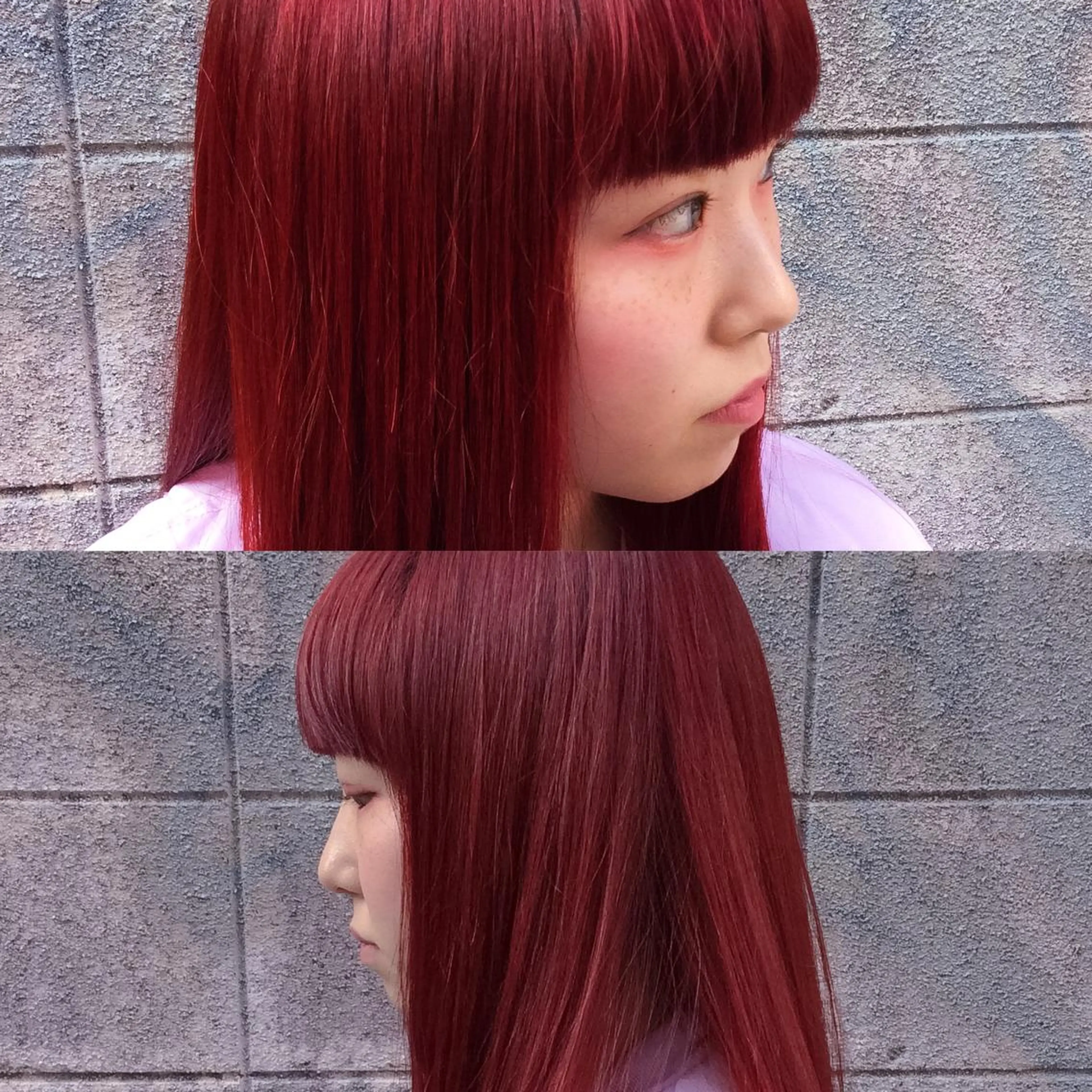 ロング カラー 堀江/心斎橋/西大橋 四ツ橋【Vers】のヘアスタイル