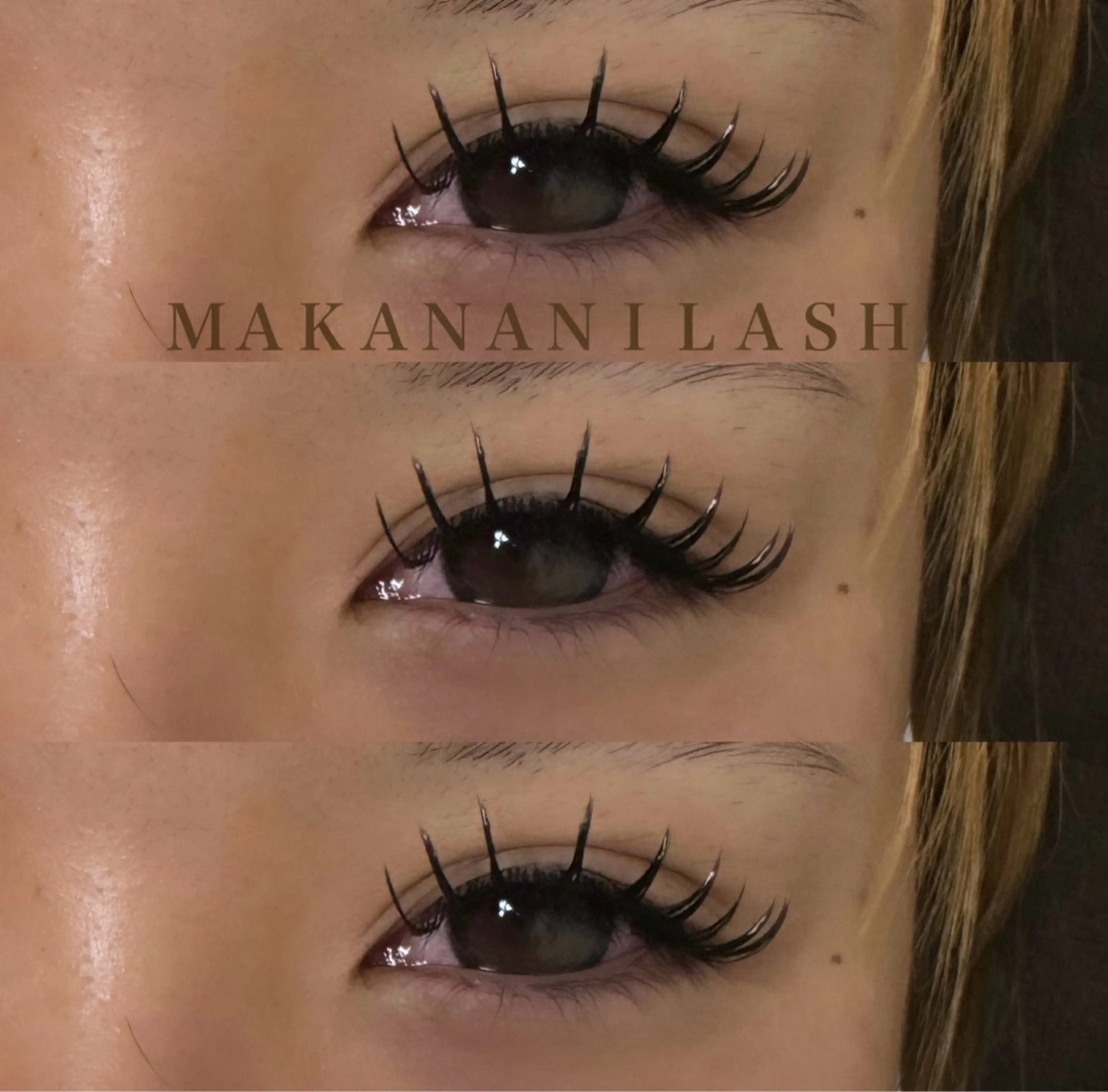 マツエク・マツパ 束感まつ毛 Dカール フラットラッシュ マツエク ヤマグチ リンのマツエク・マツパデザイン