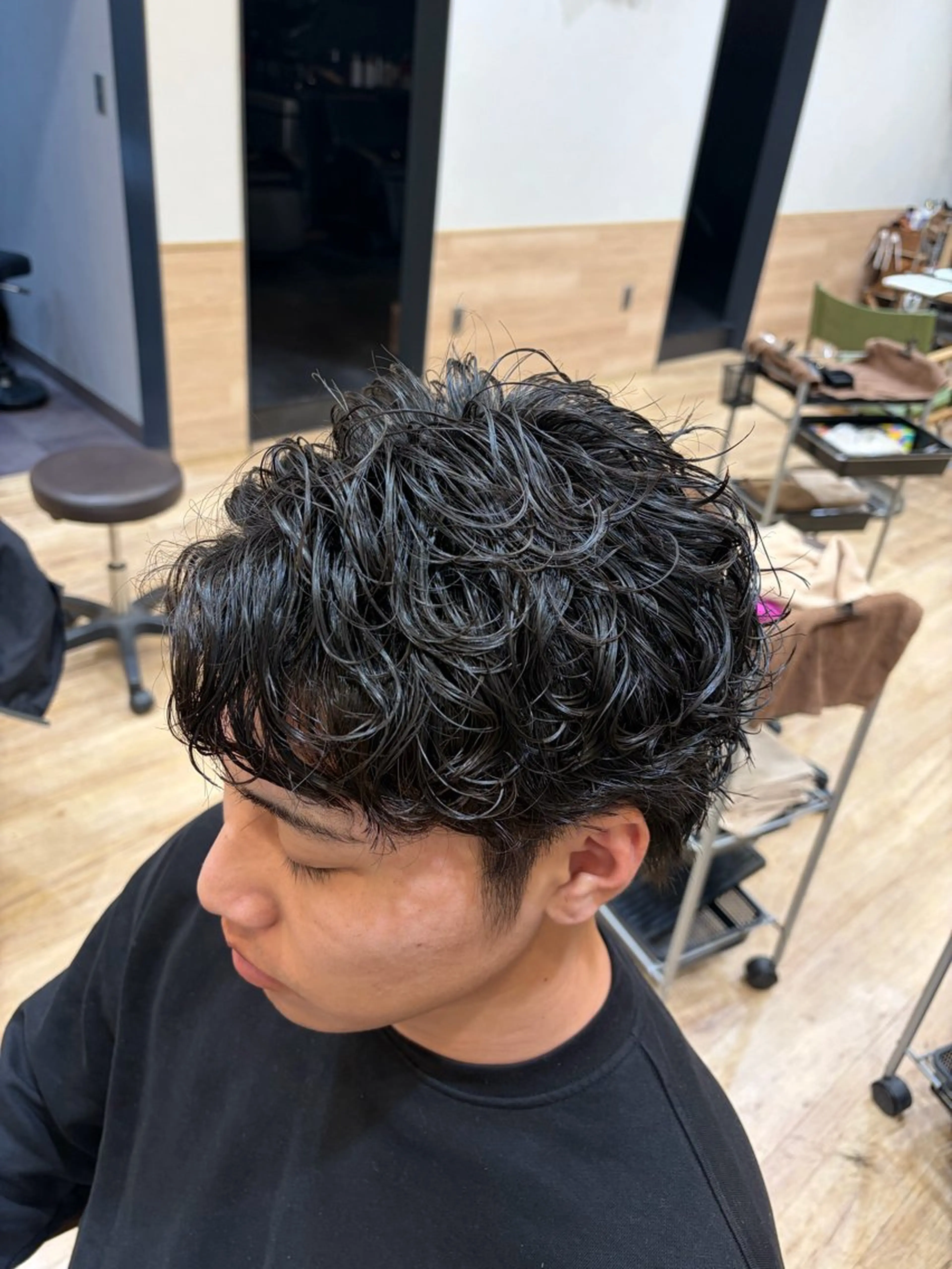 パーマ メンズ カット パーマ 小田 暉のヘアスタイル