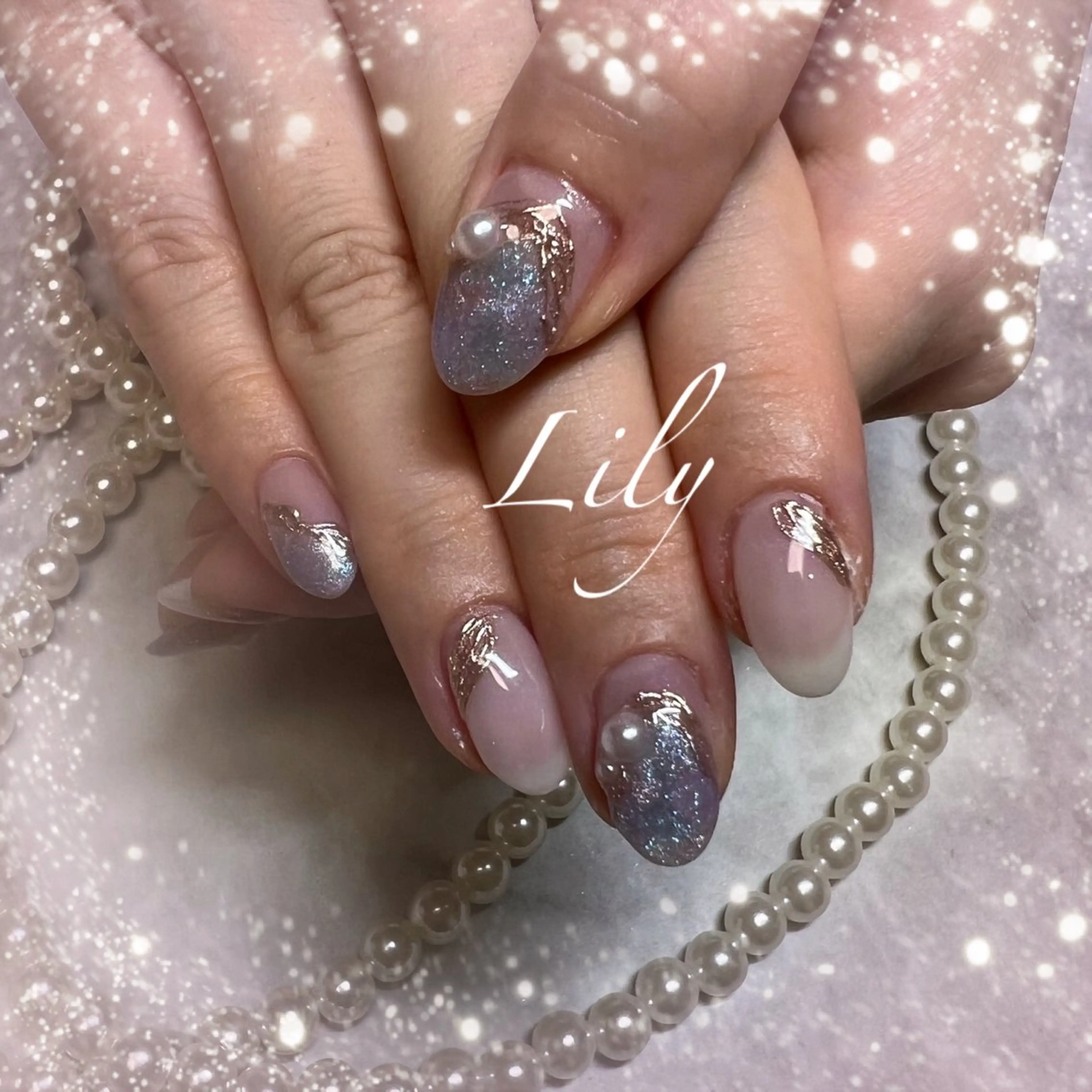 ネイル ハンドネイル Lily*nail 🌻Mii🌻のネイルデザイン