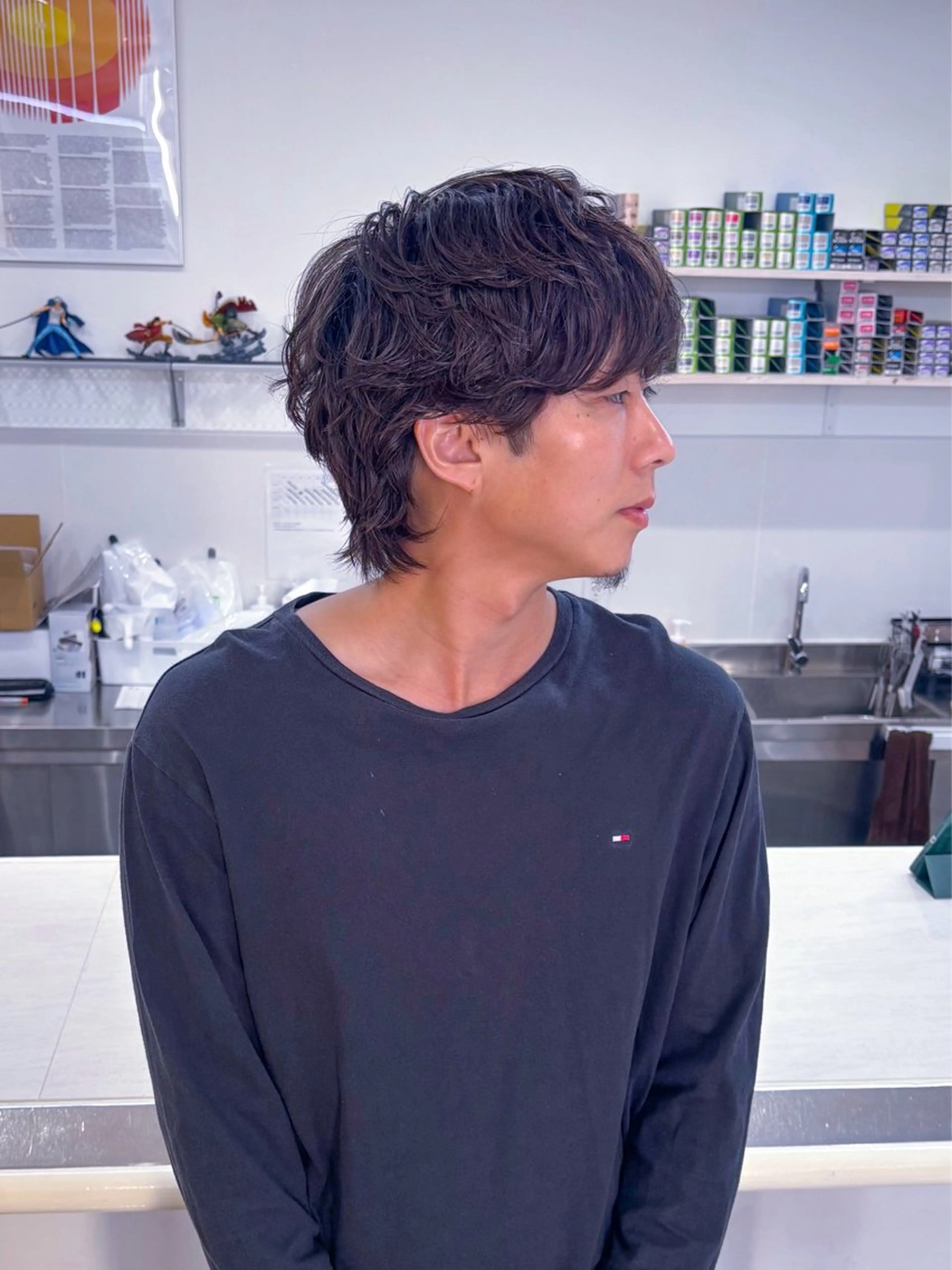 パーマ メンズ カット パーマ 吉田 みき ｜磐田｜メンズサロンのヘアスタイル