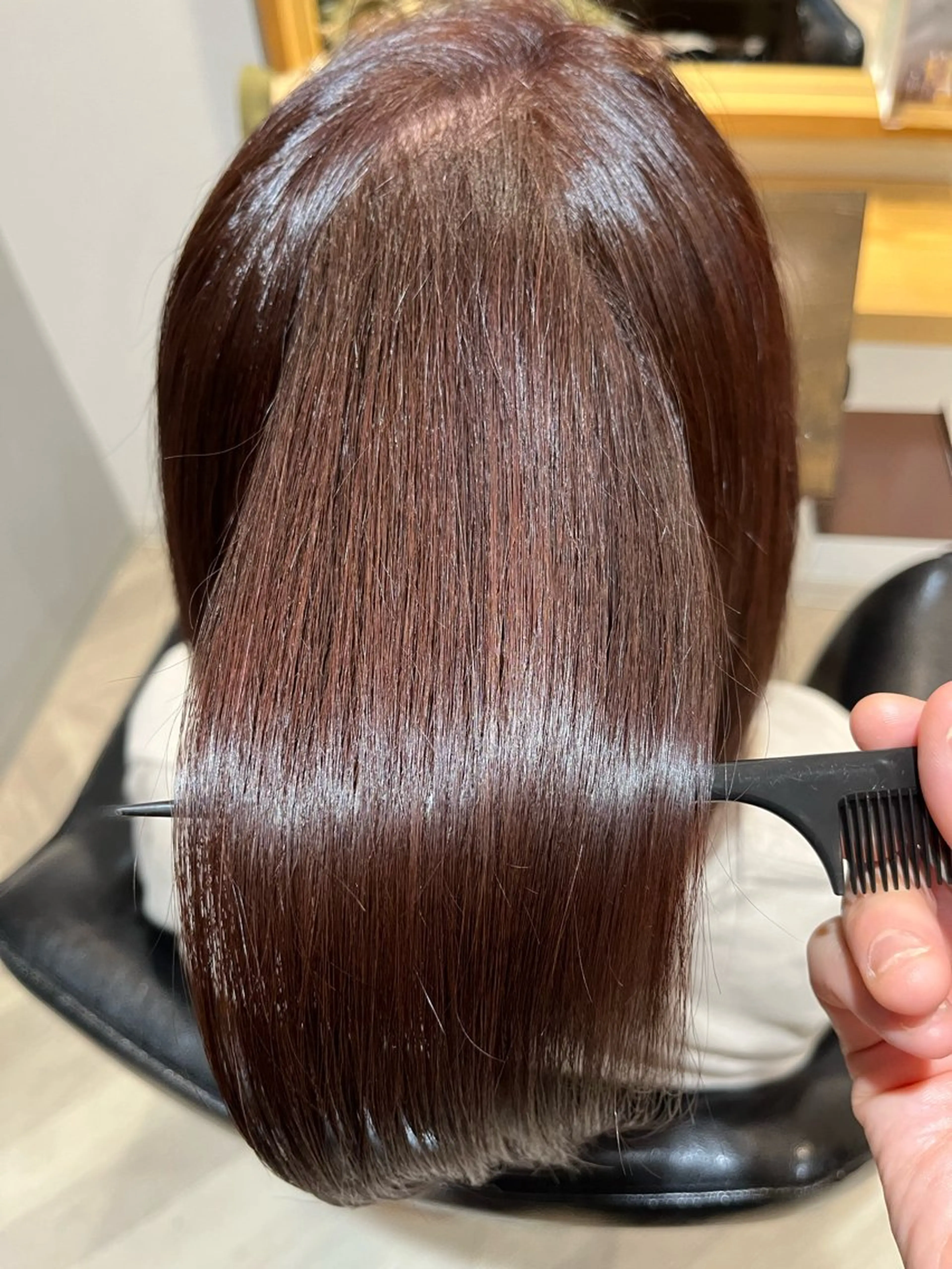 ミディアム カラー まつしま ちひろのヘアスタイル
