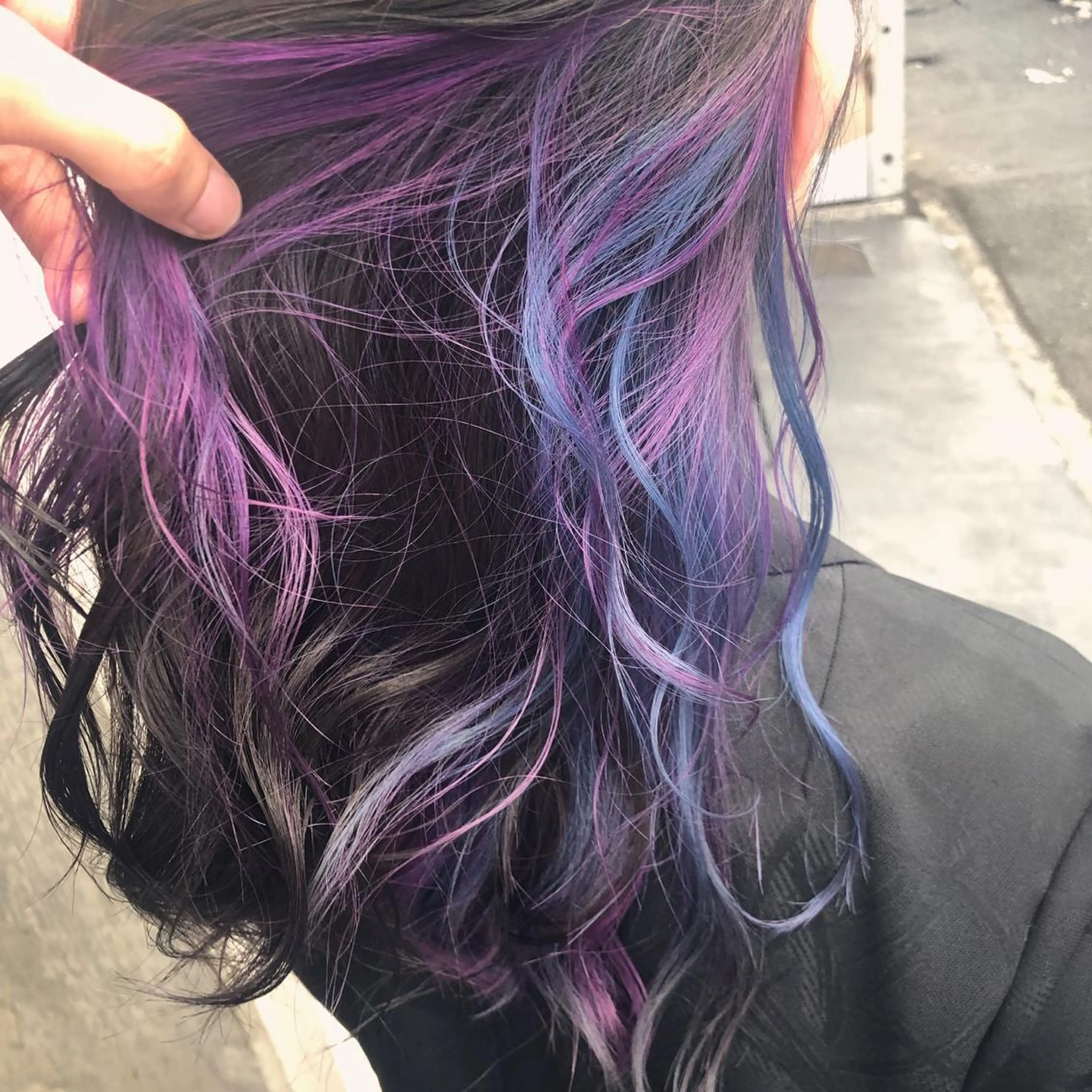 ミディアム カラー ユニコーンカラー カット ヘアカラー トリートメント 原宿サロン代表 デザインカラー伊藤卓のヘアスタイル