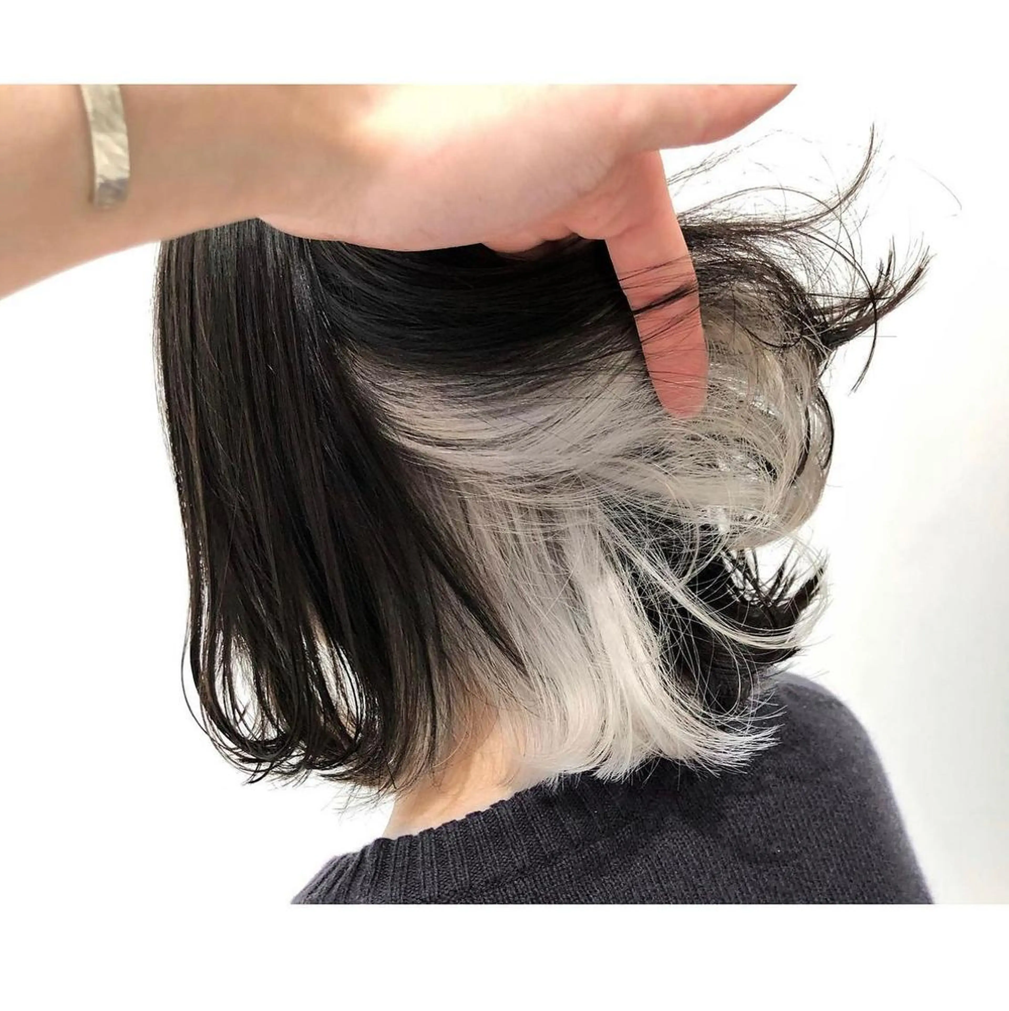 ショート カラー ヘアアレンジ ブリーチ インナーカラー 【姫カット】 ナカムラコウキのヘアスタイル