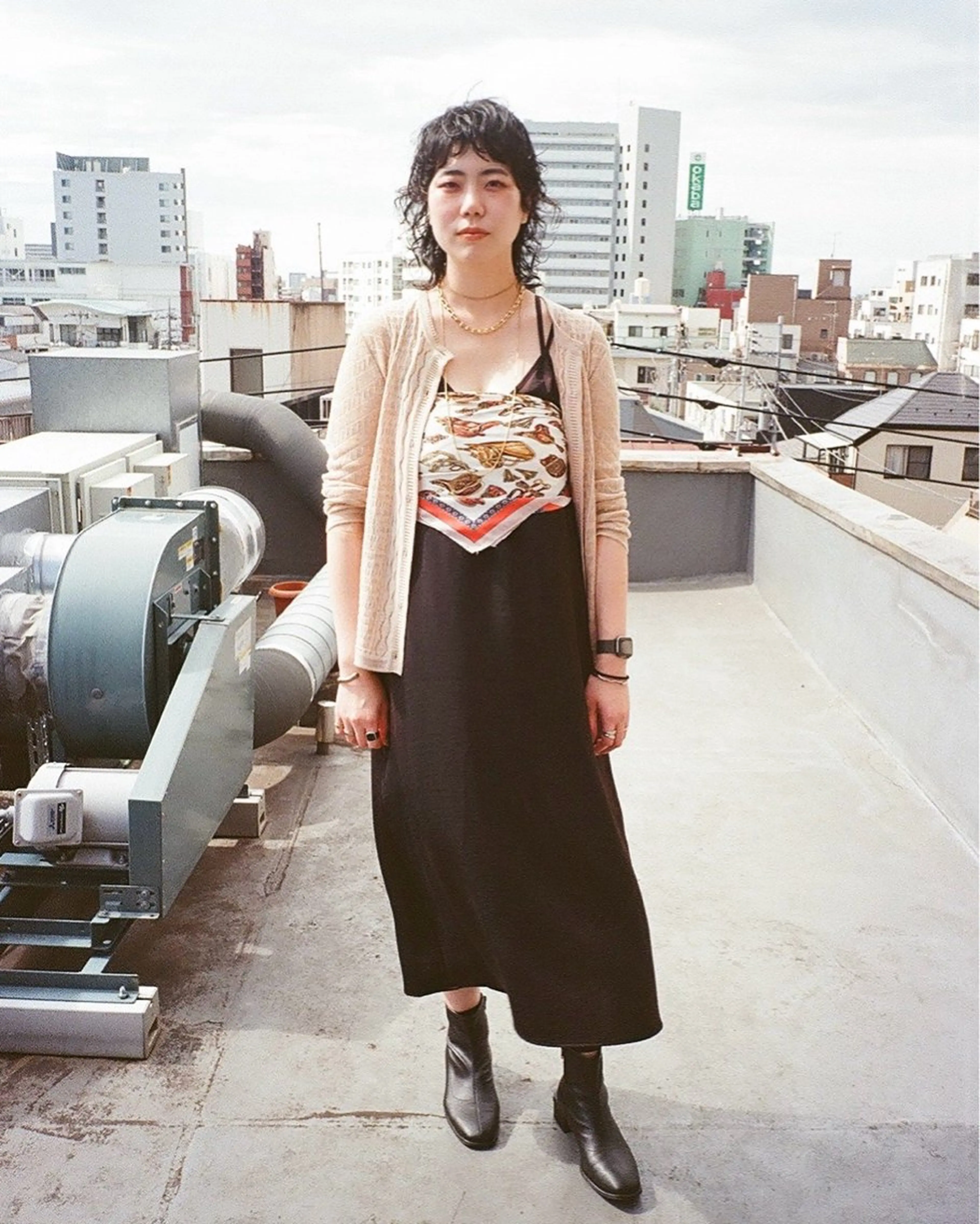 ミディアム パーマ 小森 優哉のヘアスタイル