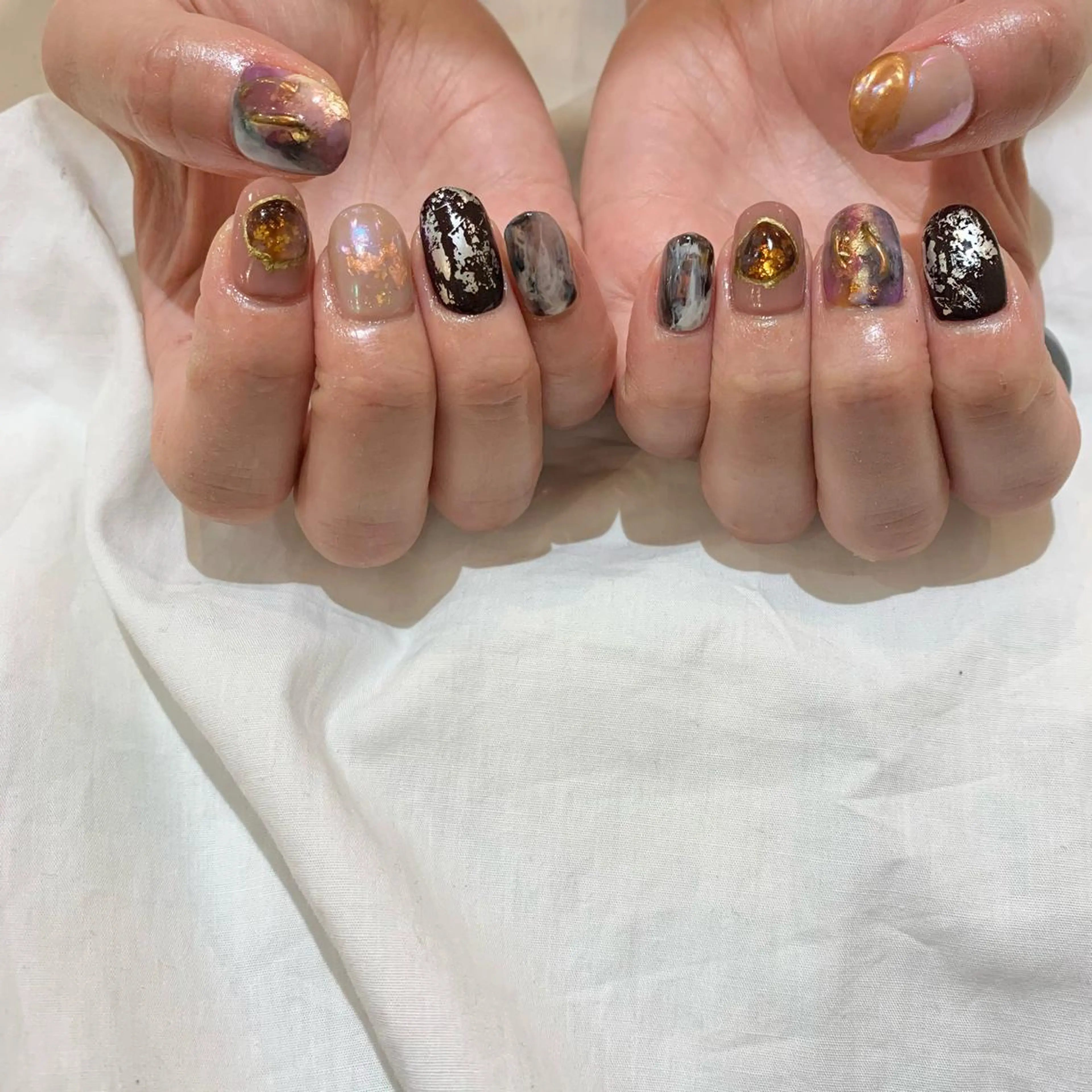 ネイル ハンドネイル 藤原 胡桃のネイルデザイン