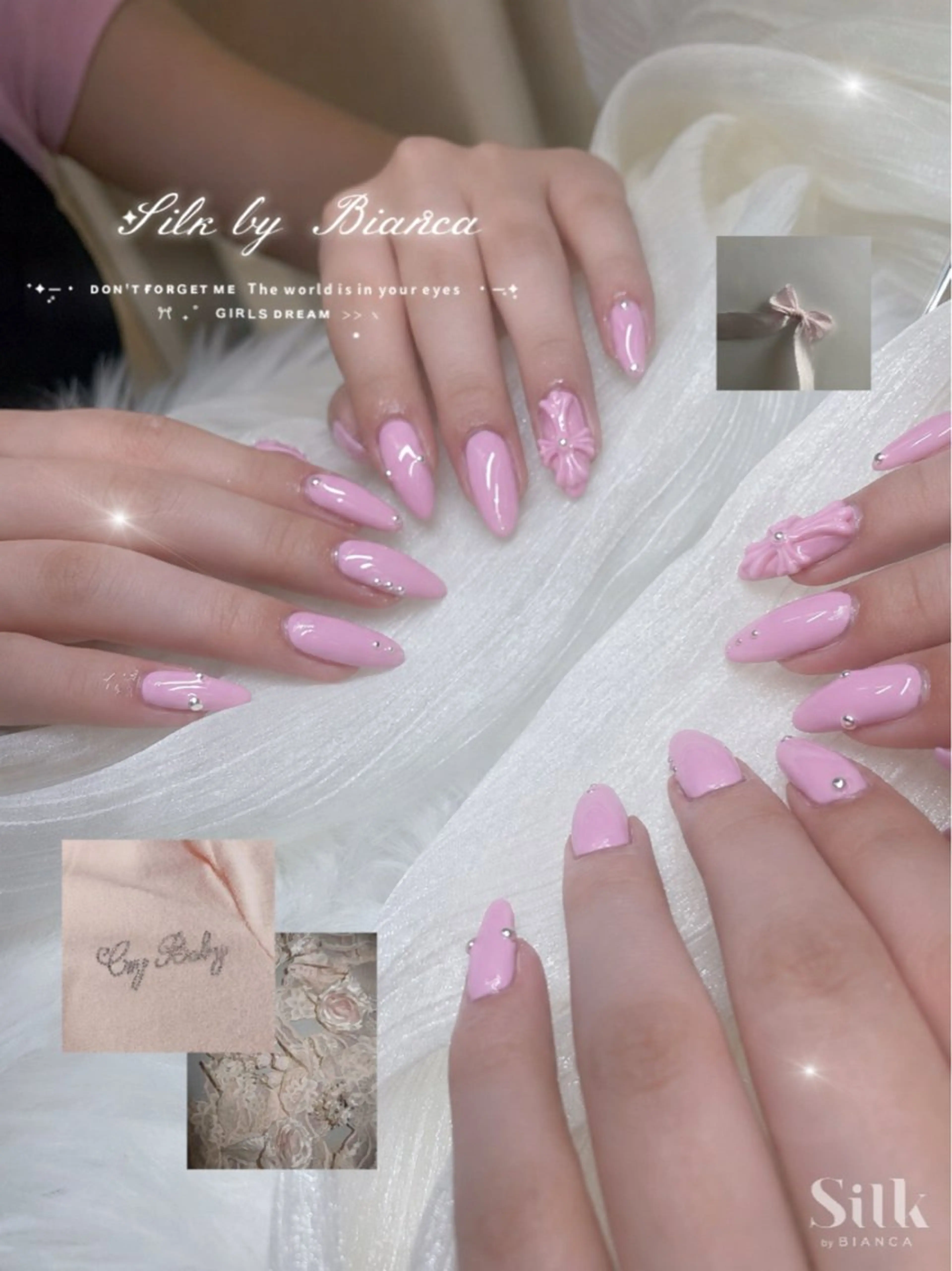 ネイル 🎀Silk by Bianca甲地🎀のネイルデザイン