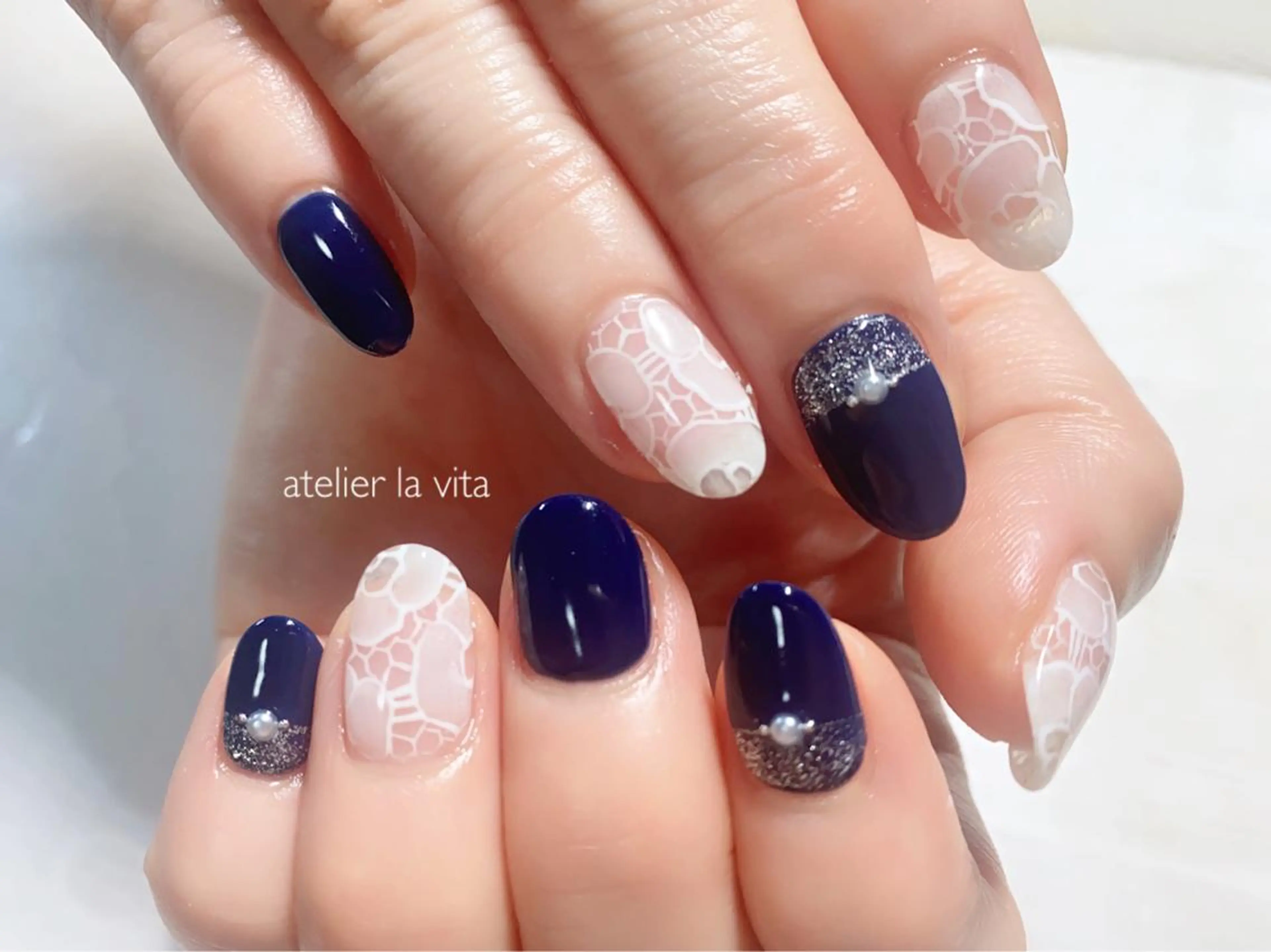 ネイル レース ハンドネイル lavita. mimuraのネイルデザイン