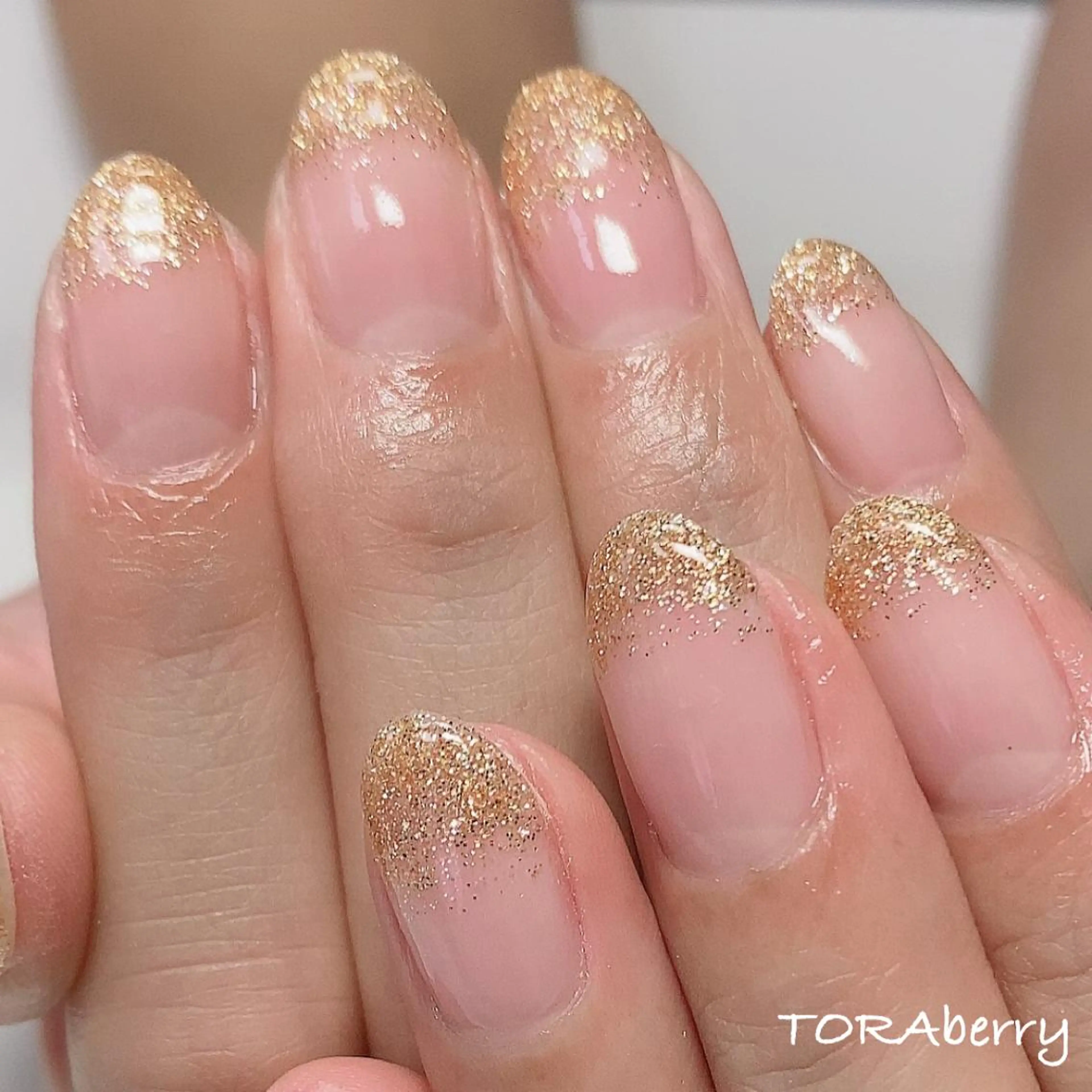 ネイル ラメ(グリッター) ラメグラデーション ハンドネイル ネイリスト なつみのネイルデザイン