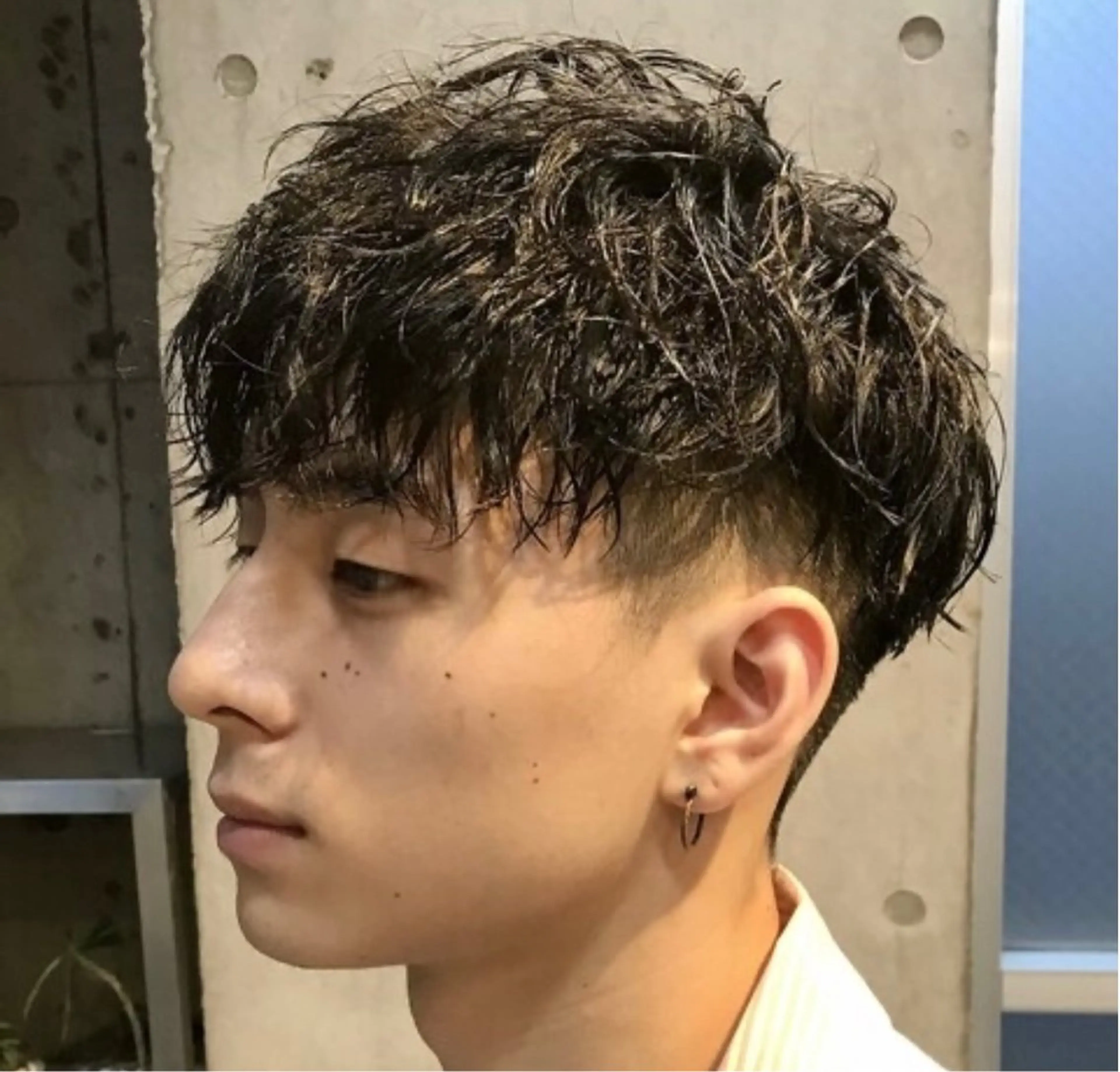 ショート パーマ ヘアアレンジ メンズ fifth 石川 凪のヘアスタイル