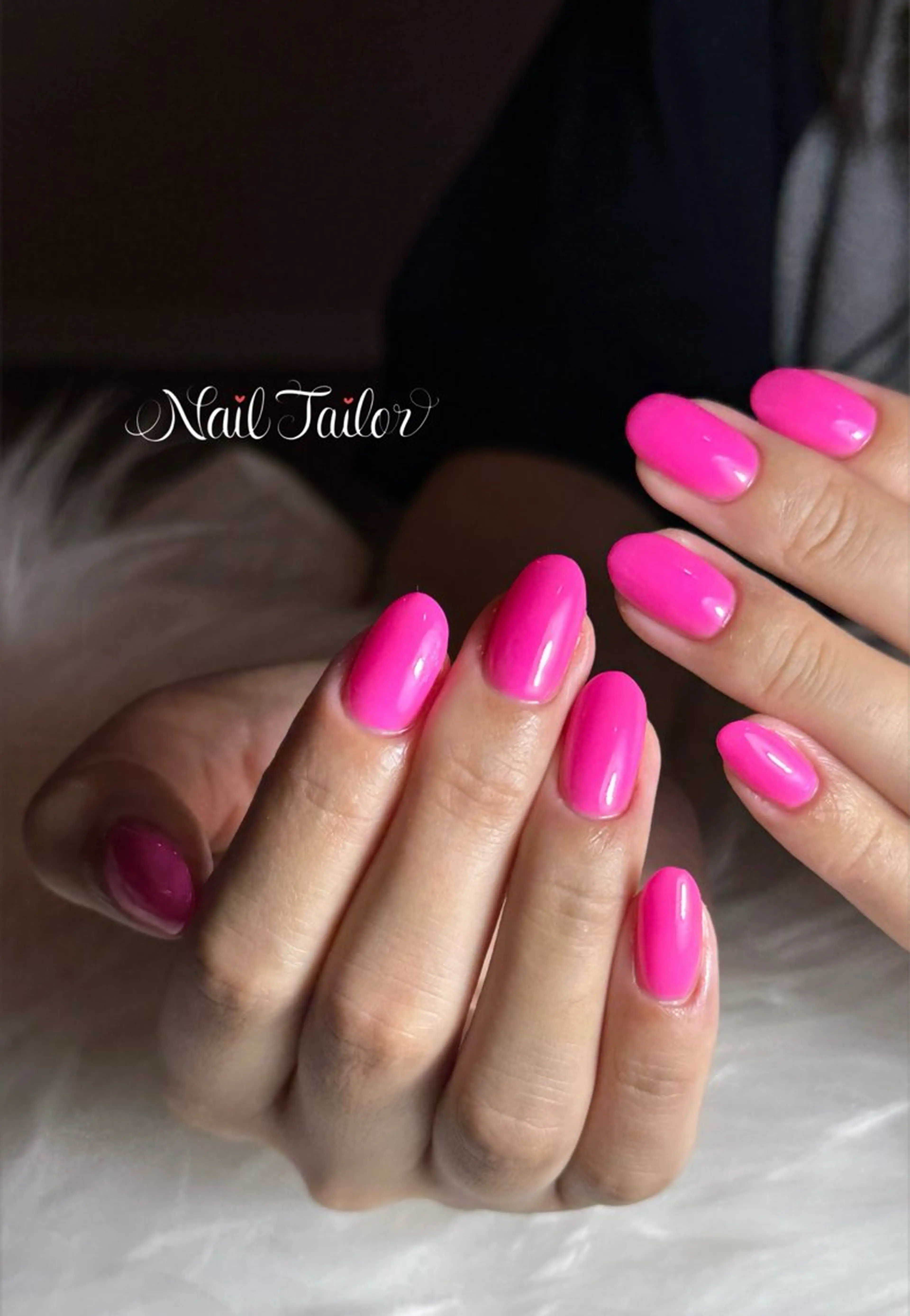 ネイル ワンカラーネイル ピンク 夏ネイル ハンドネイル NailTailor ネイルテイラーのネイルデザイン