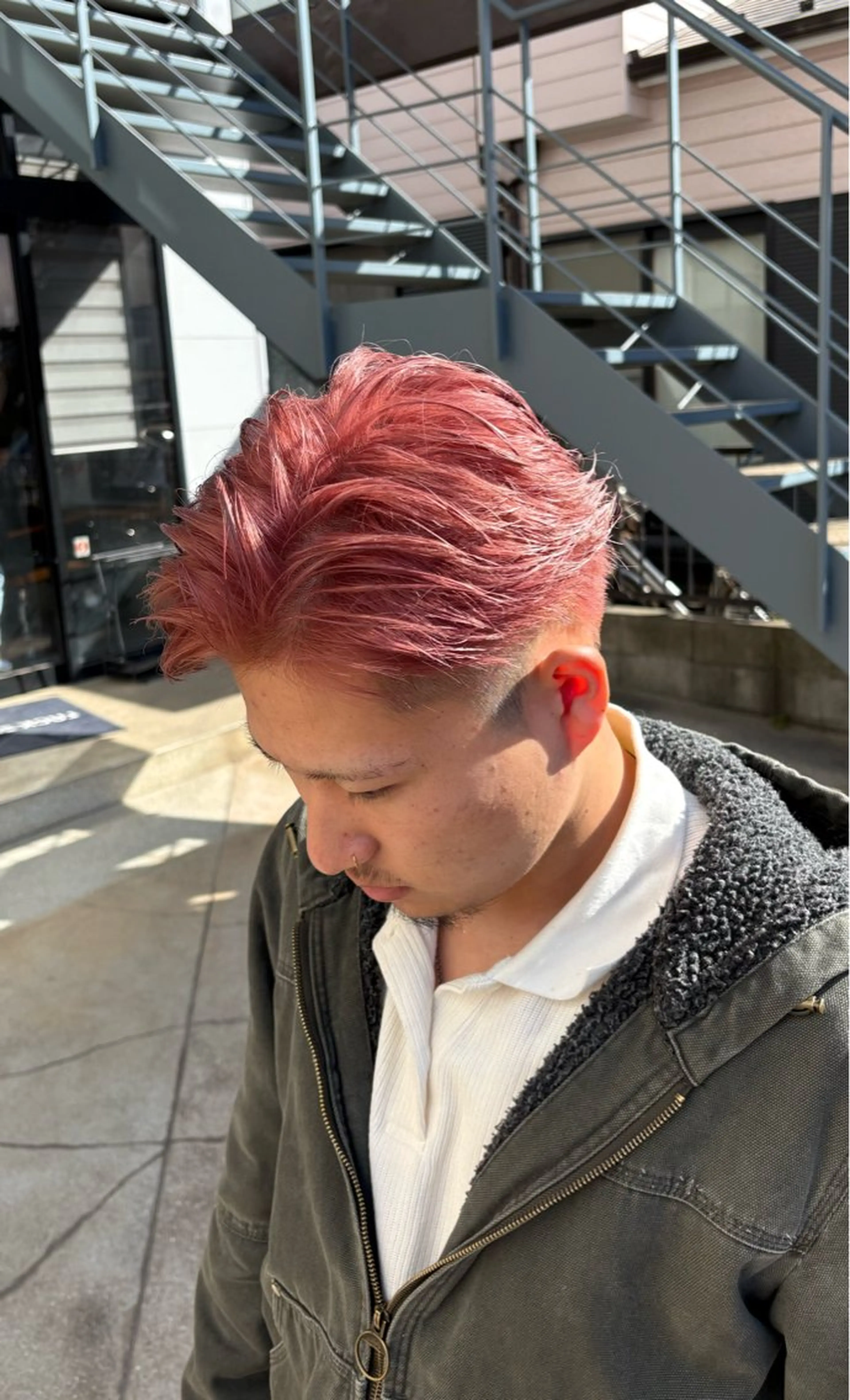 カラー メンズ カット ヘアカラー トリートメント まろやかなベージュ 小池春樹のヘアスタイル