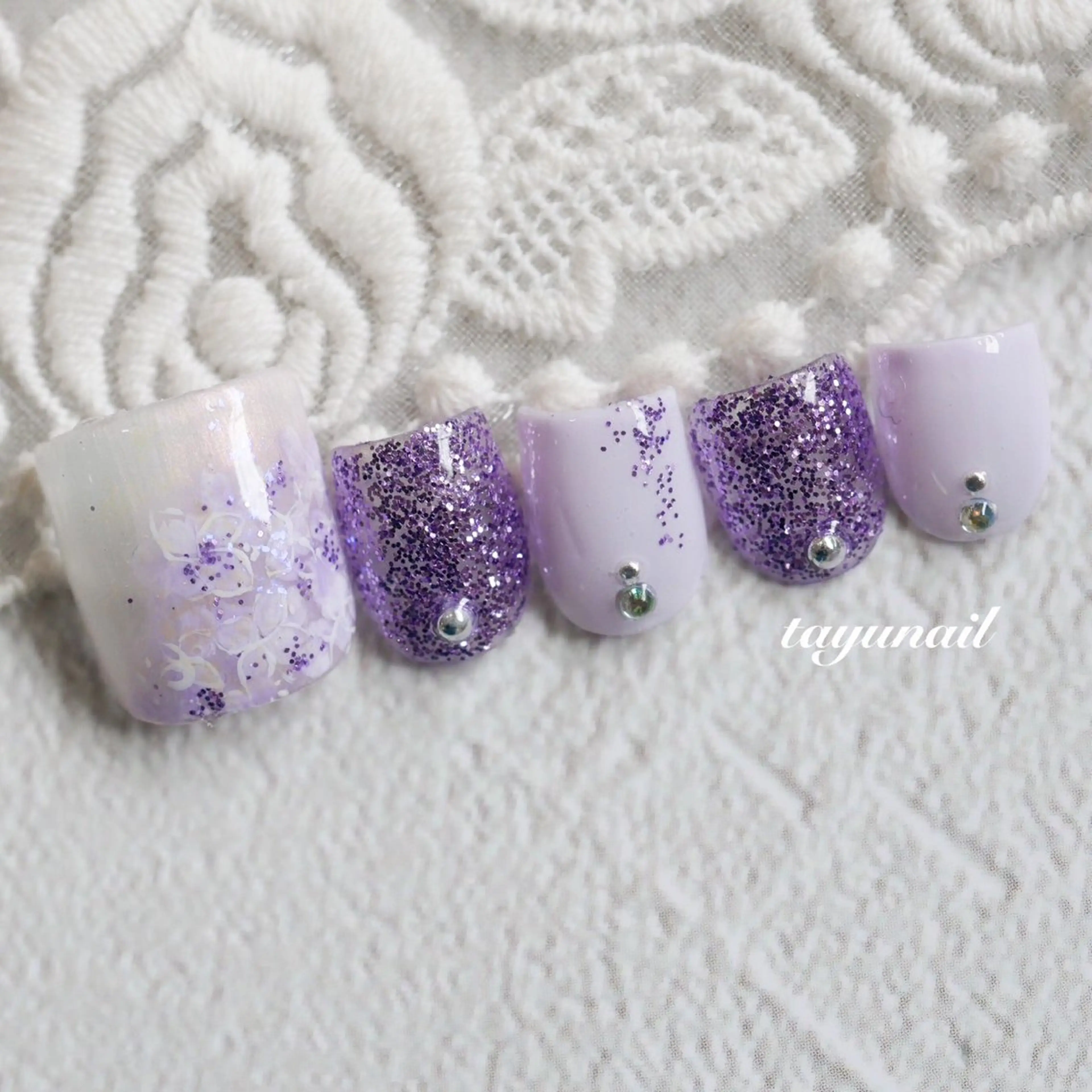 ネイル アートネイル ジェルネイル パラジェル フットネイル ネイルサロン 【たゆnail】のネイルデザイン