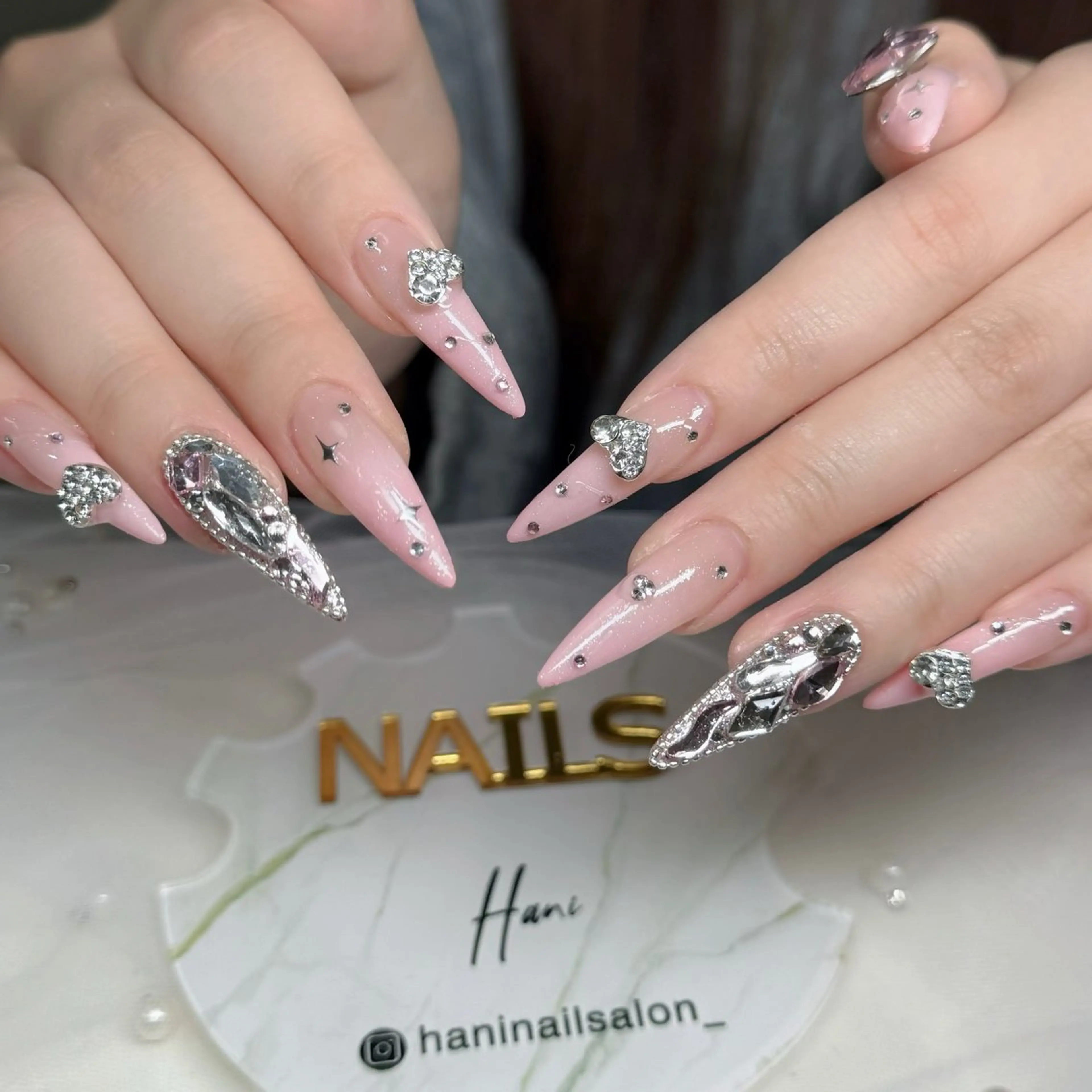 ネイル フットネイル フレンチネイル グラデーション 韓国ネイル ロングネイル ハンドネイル Hani Nail Salonのネイルデザイン