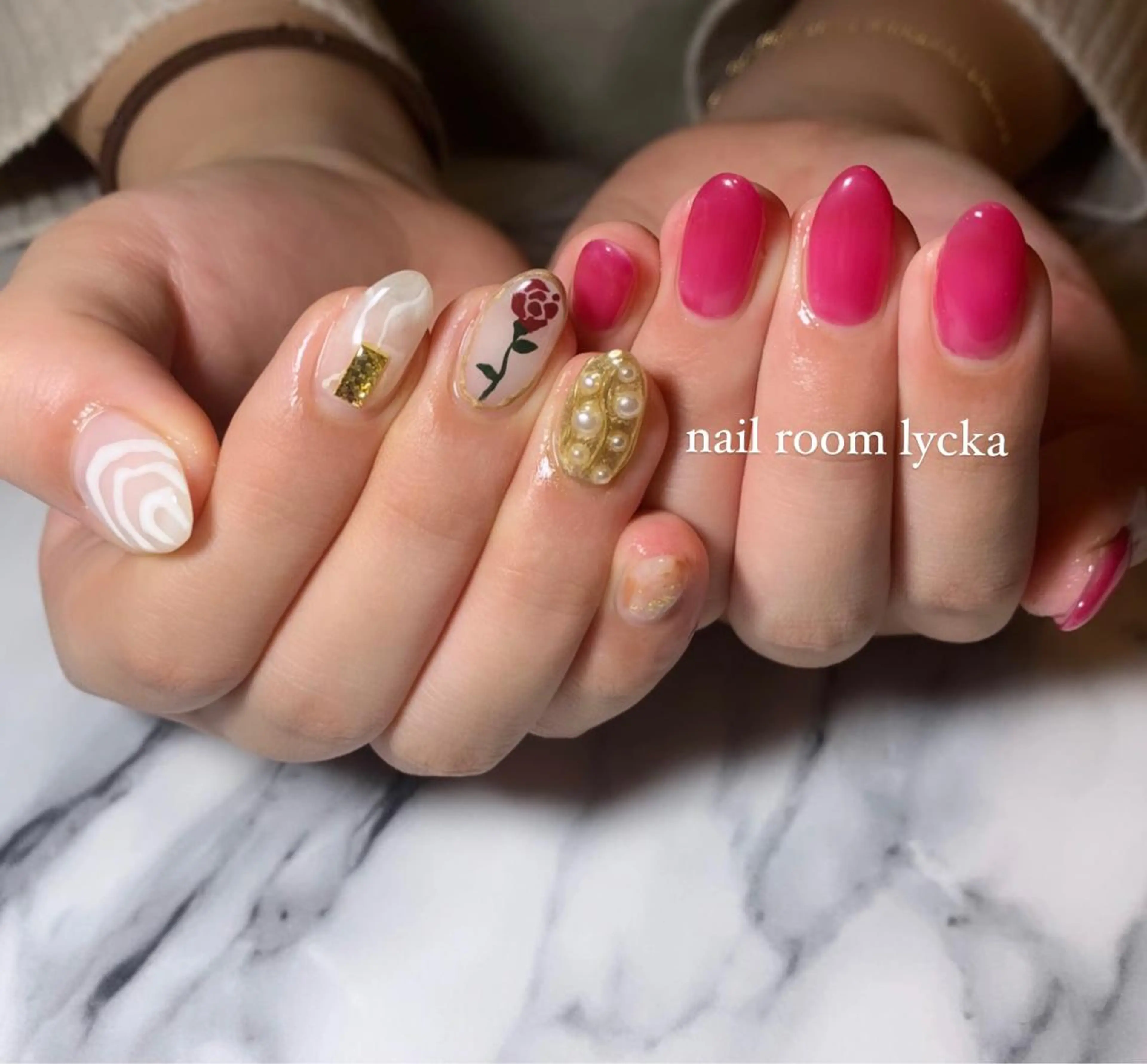 ネイル ﾈｲﾙﾙｰﾑﾘｯｶ 𝐦𝐚𝐲𝐮のネイルデザイン