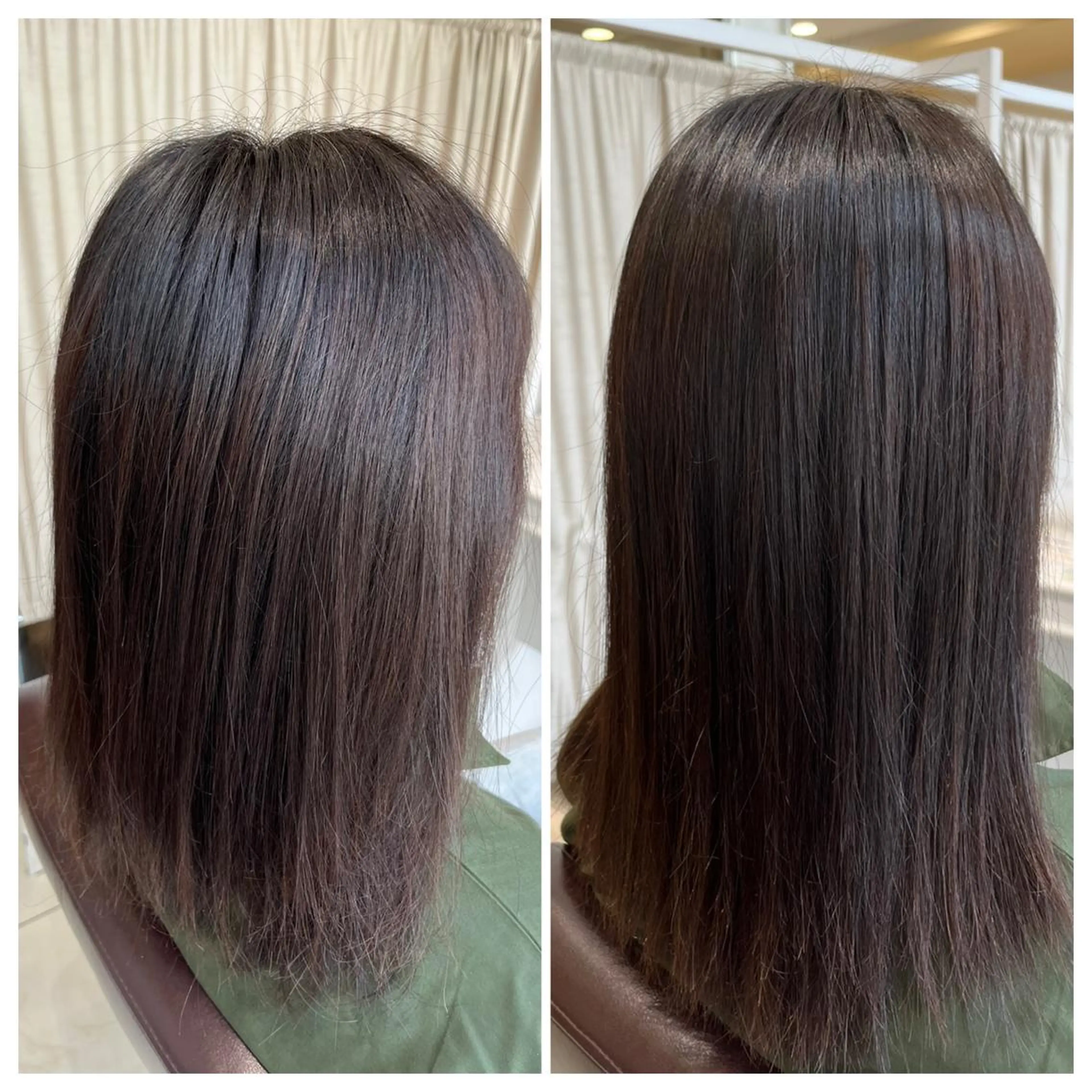 ミディアム カット 縮毛矯正 佐々木 拓海のヘアスタイル